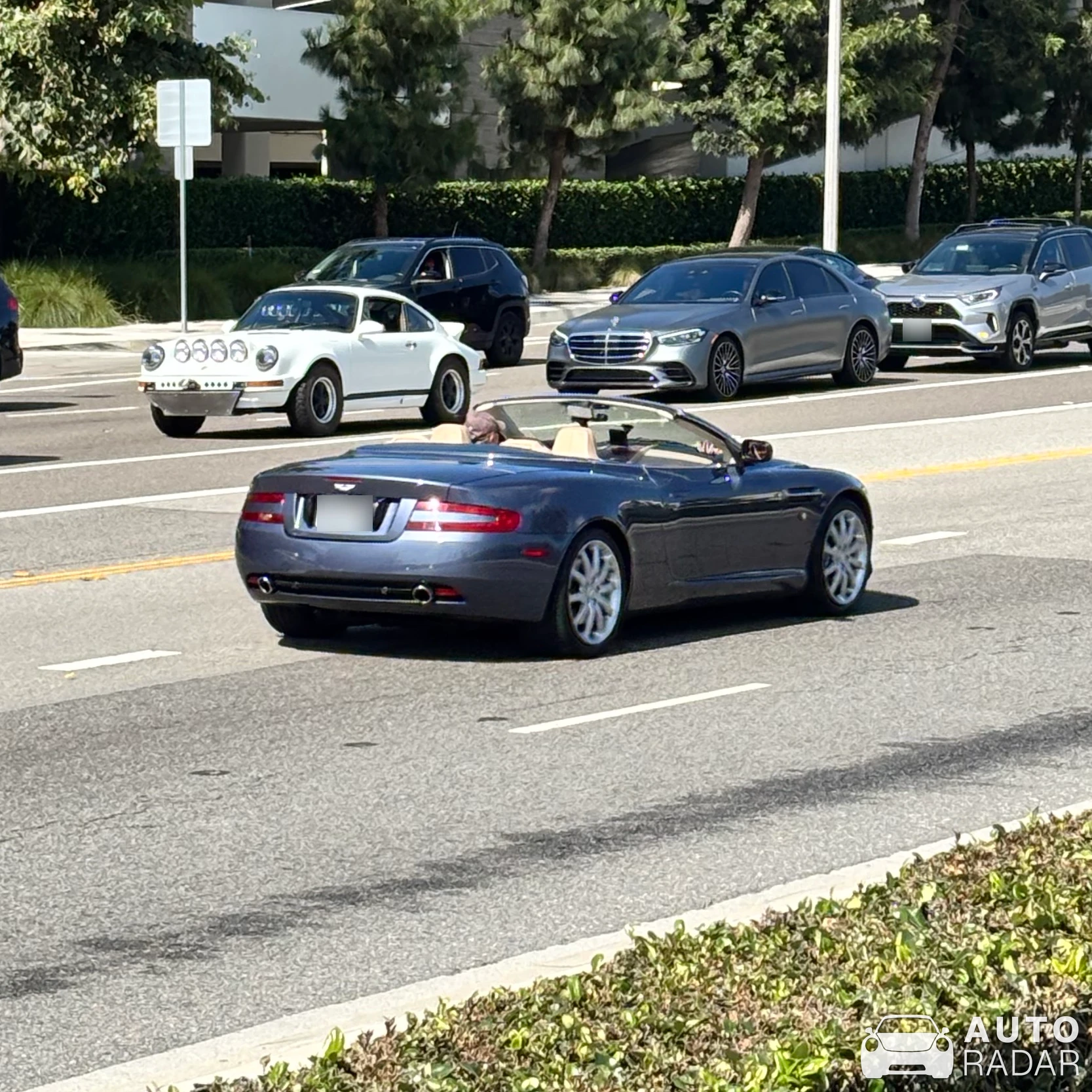 Aston Martin V8 Vantage Volante Zagato spotted in El Segundo