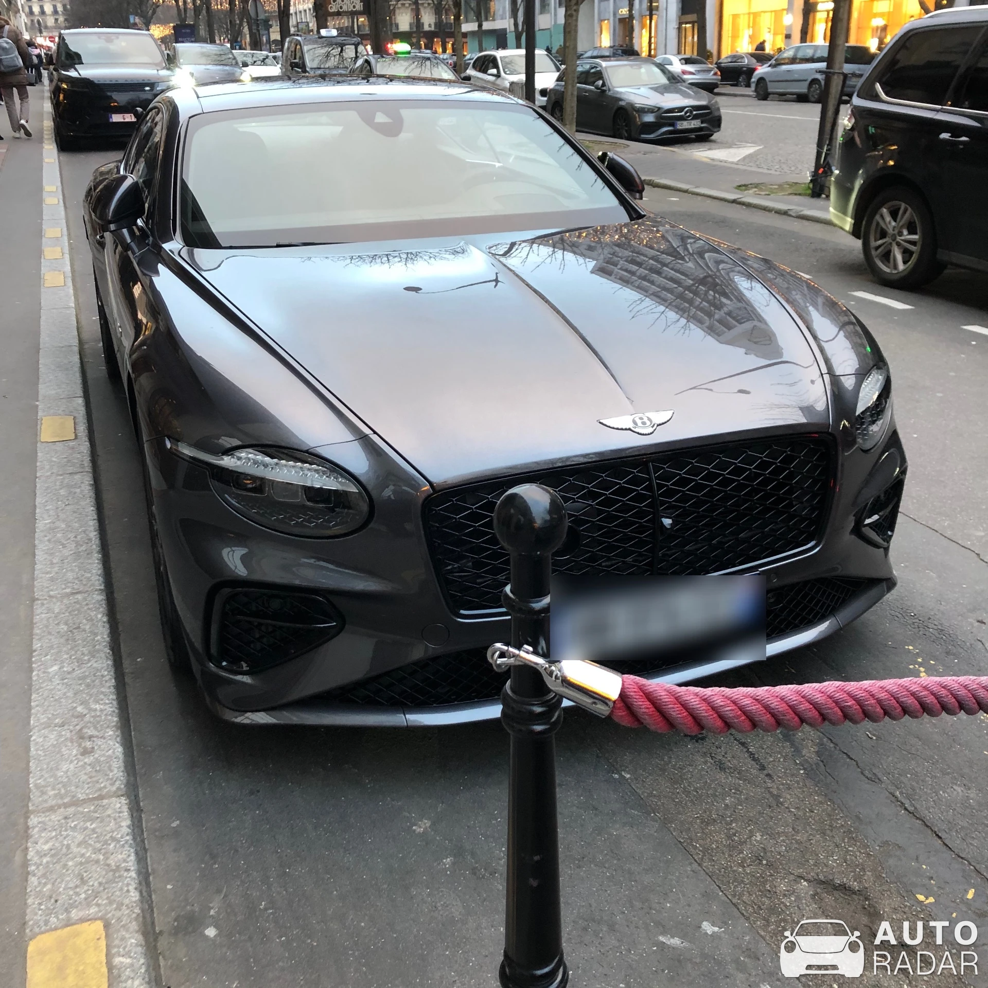 Bentley Continental GT spotted in Paris, France