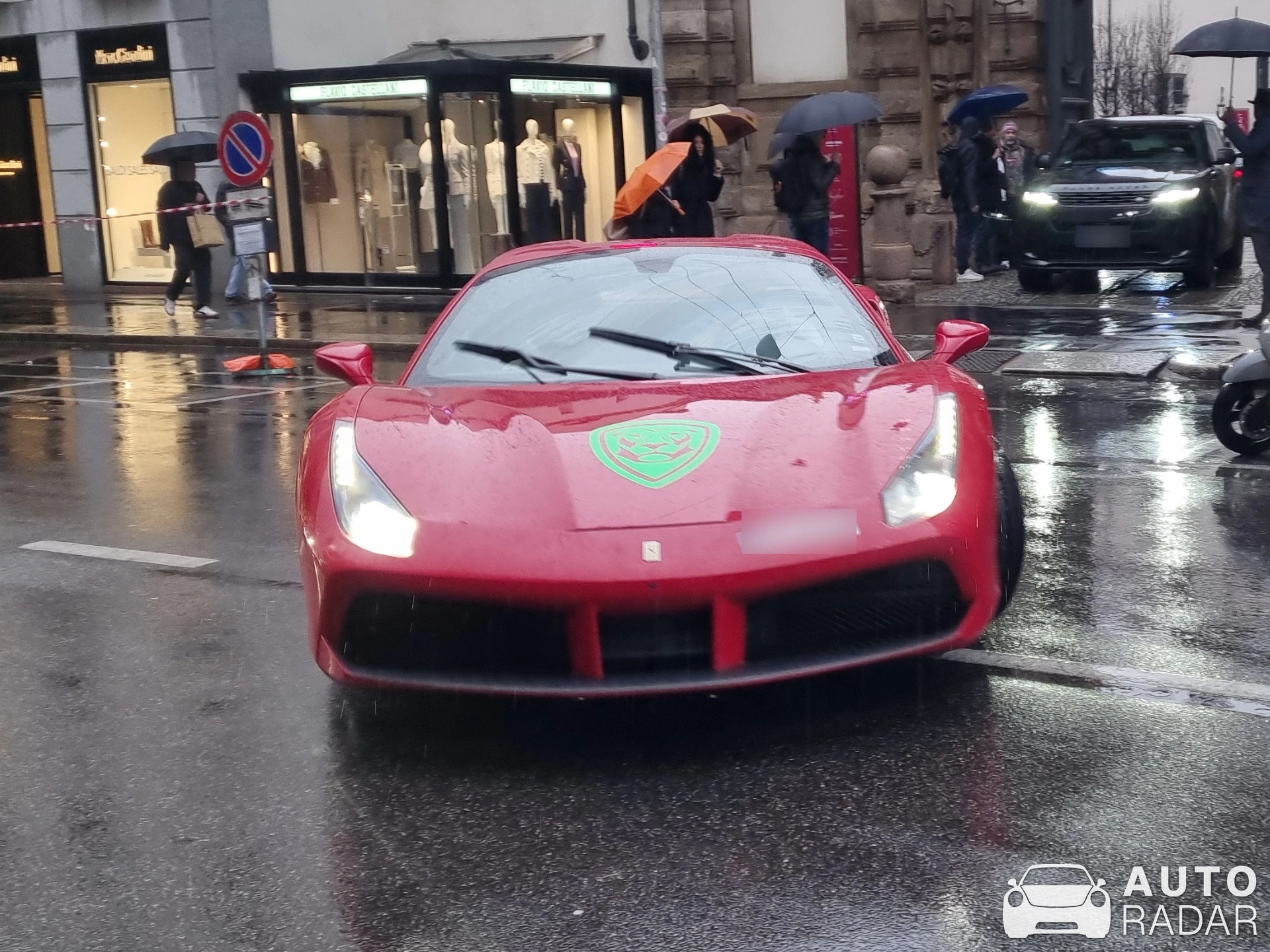 Ferrari 488 Spider spotted in Milano, Italy