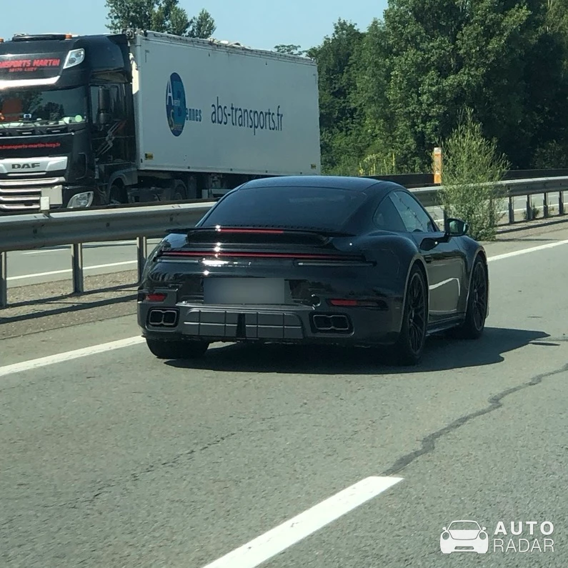 Porsche 992 Turbo S MkII Mule spotted in Lutterbach