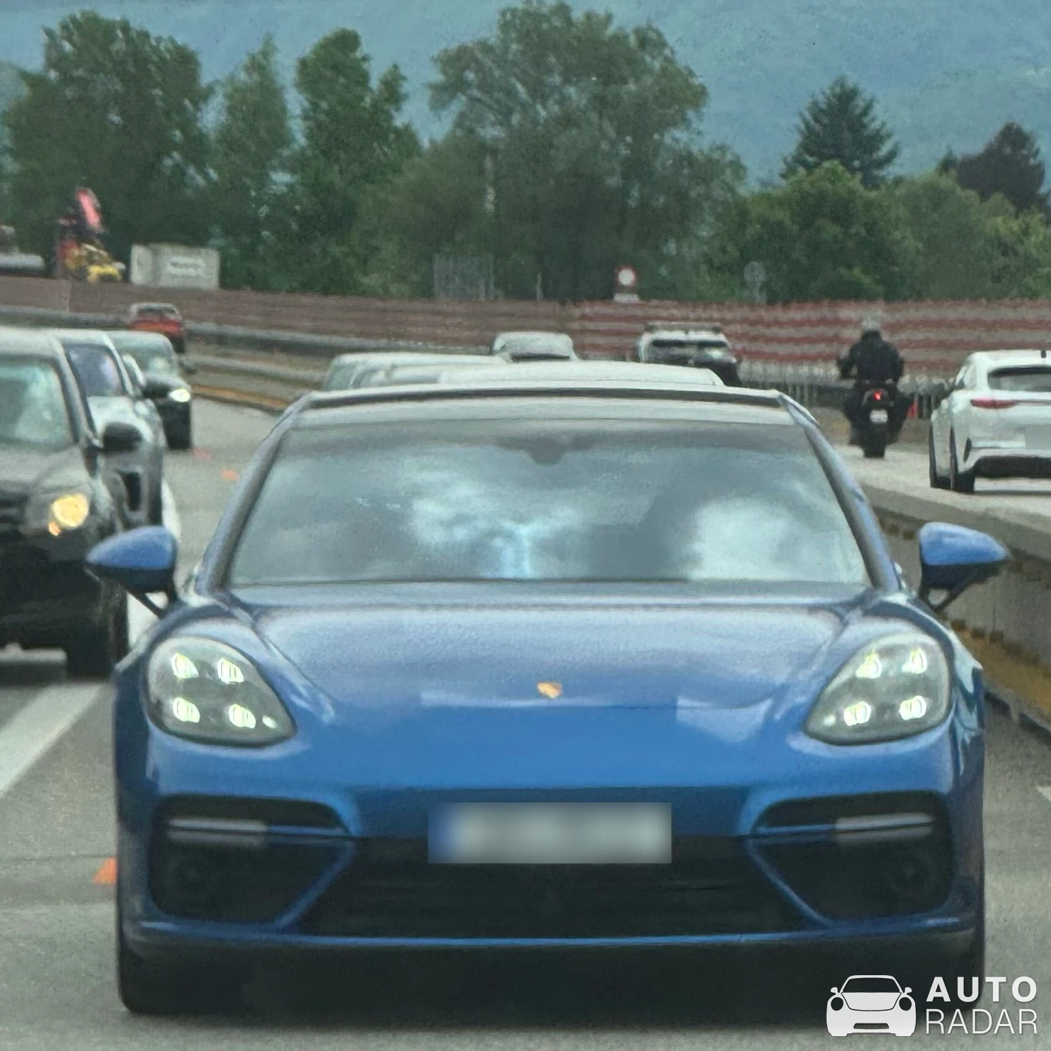 Porsche 971 Panamera Turbo spotted in Bellinzona
