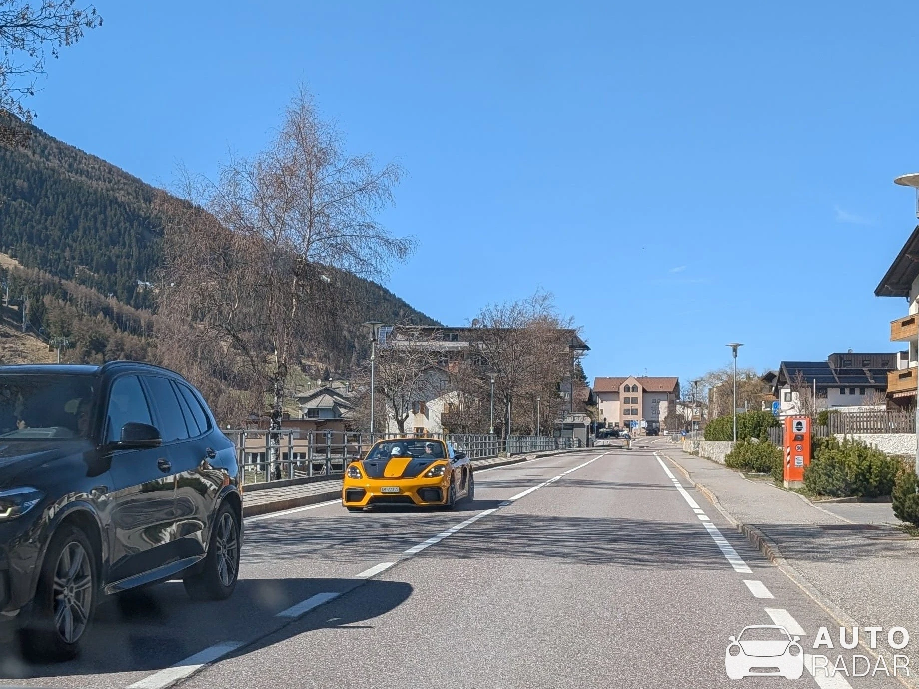 Porsche 718 Spyder RS Weissach spotted in Curon Venosta