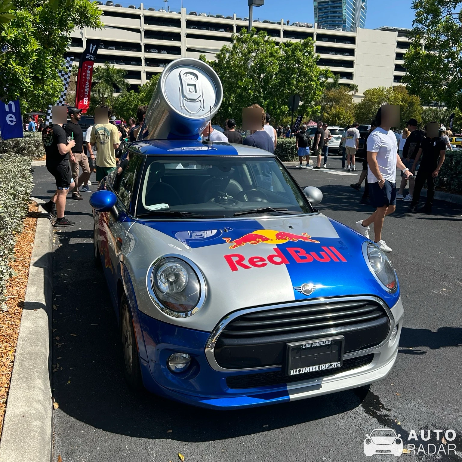 Mini Cooper Red Bull spotted in Hollywood, United States