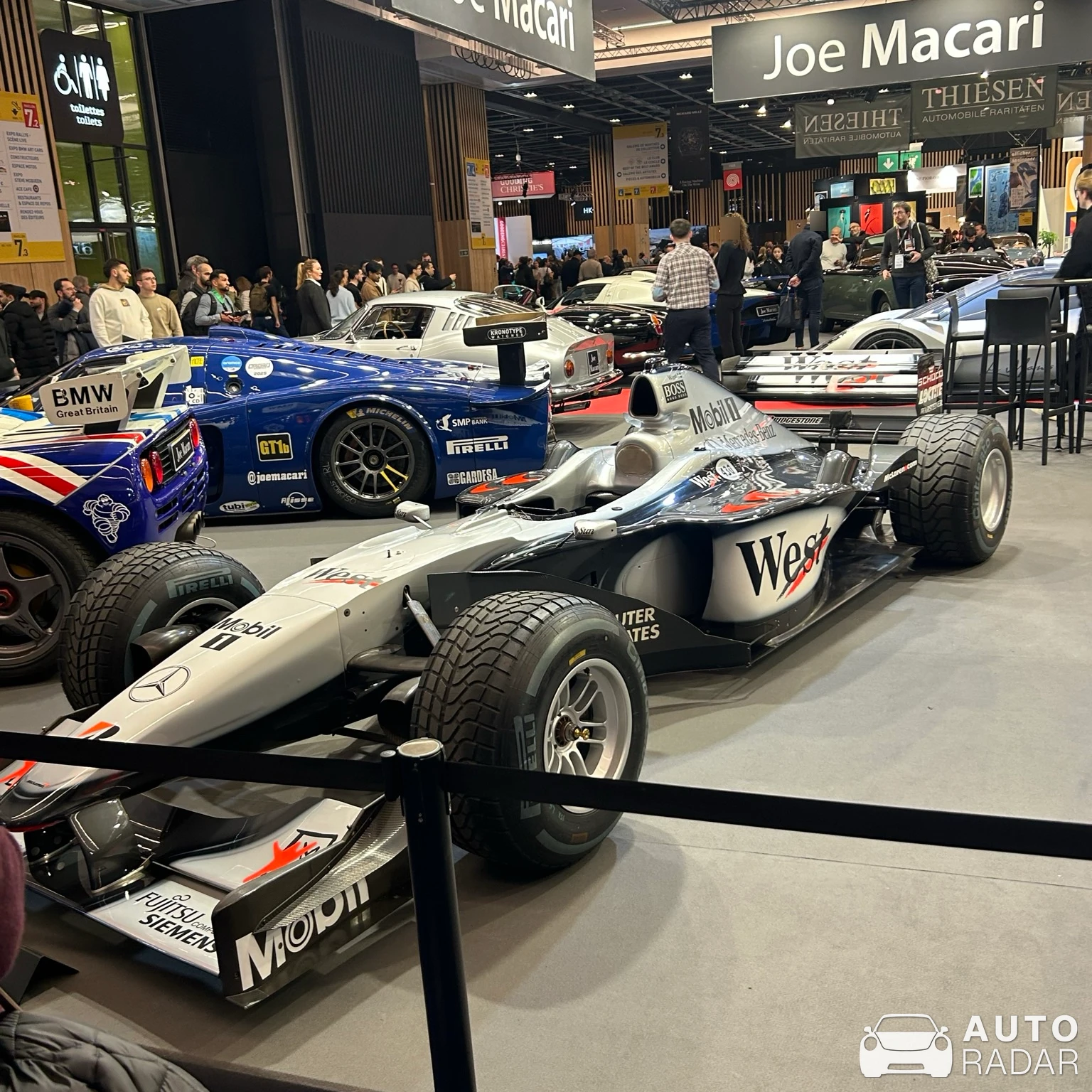 McLaren Mercedes-Benz MP4-13 spotted in Paris