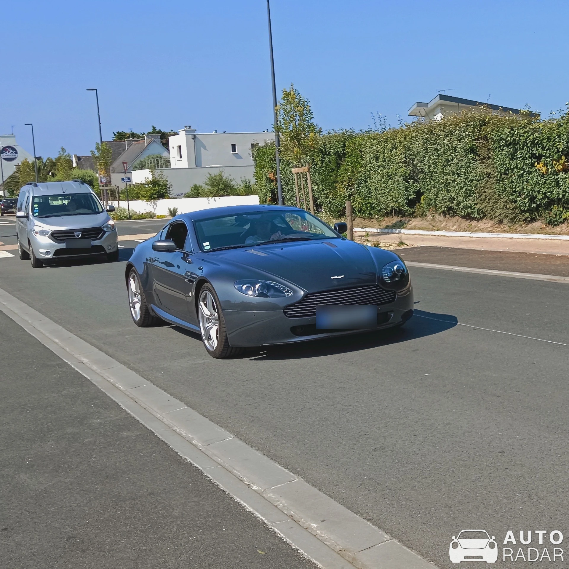 Aston Martin V8 Vantage spotted in Île-Tudy, France