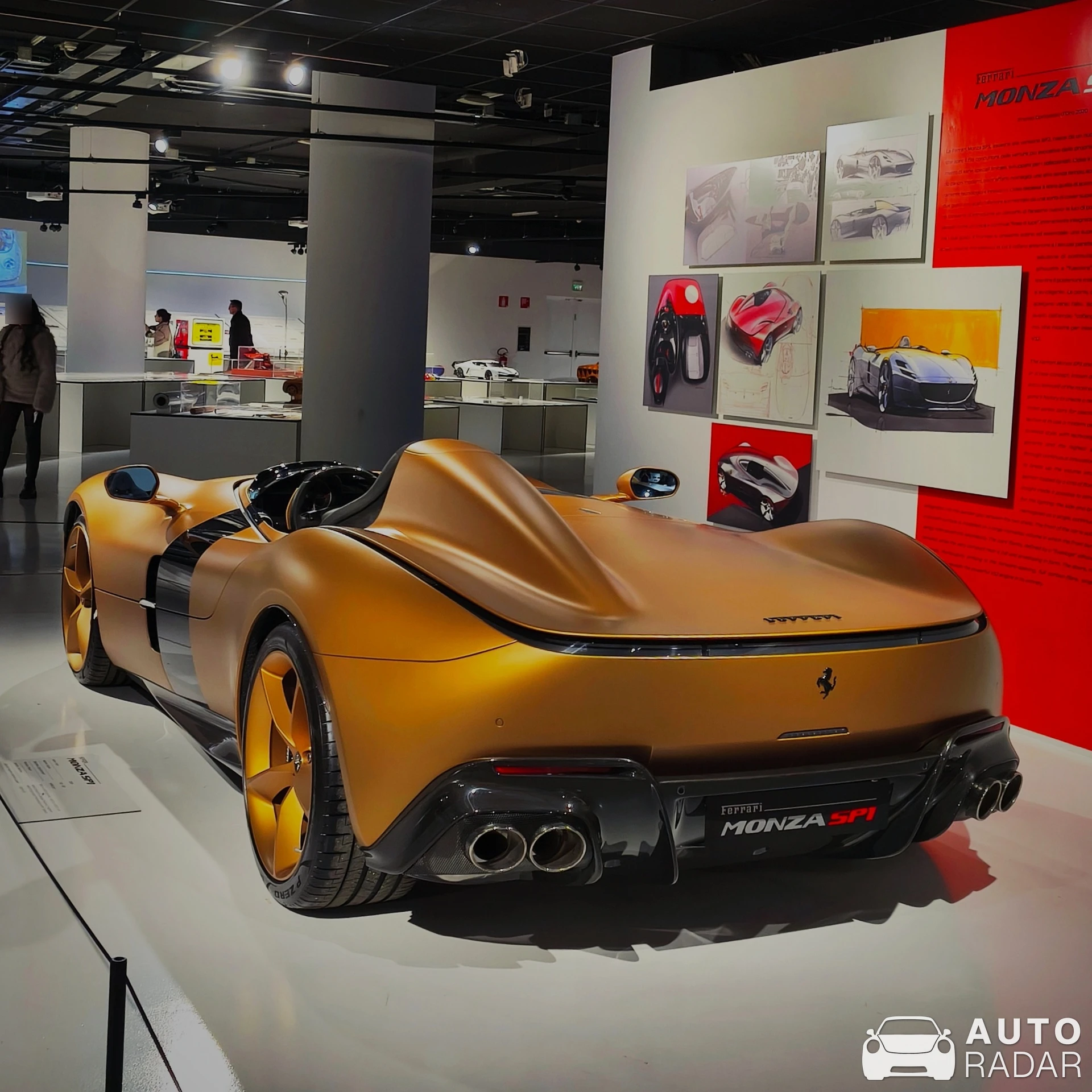 Ferrari Monza SP1 spotted in Torino, Italy