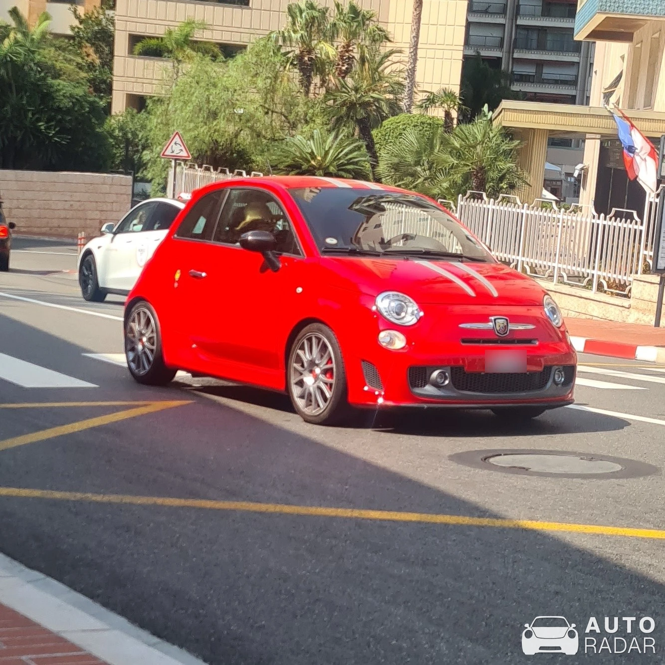 Abarth 695 Tributo Ferrari spotted in Monaco