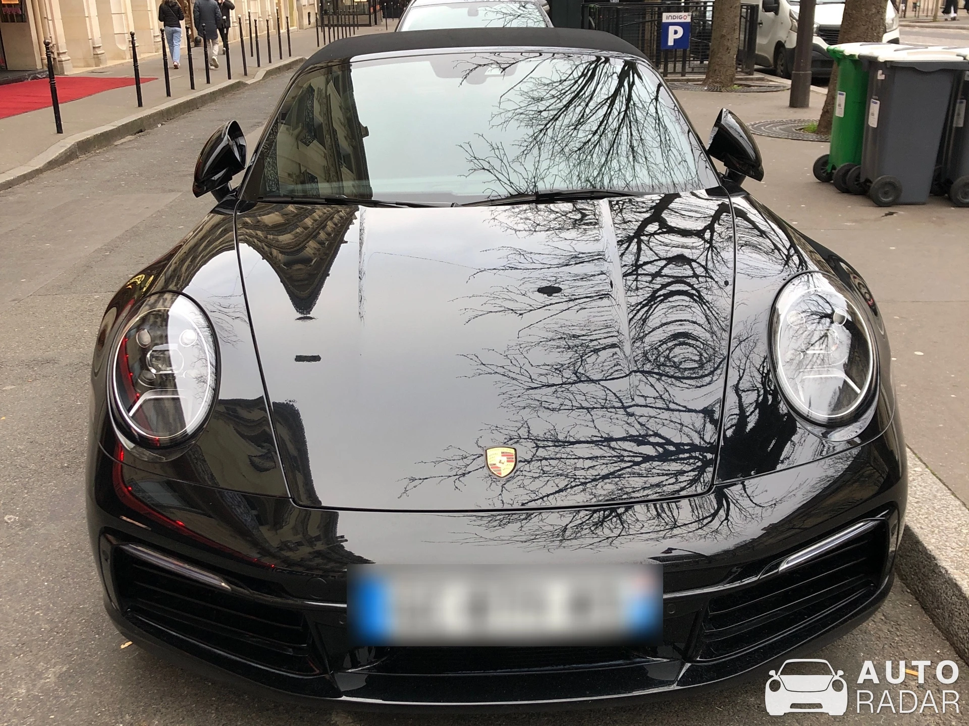 Porsche 992 Carrera Cabriolet MkI spotted in Paris, France