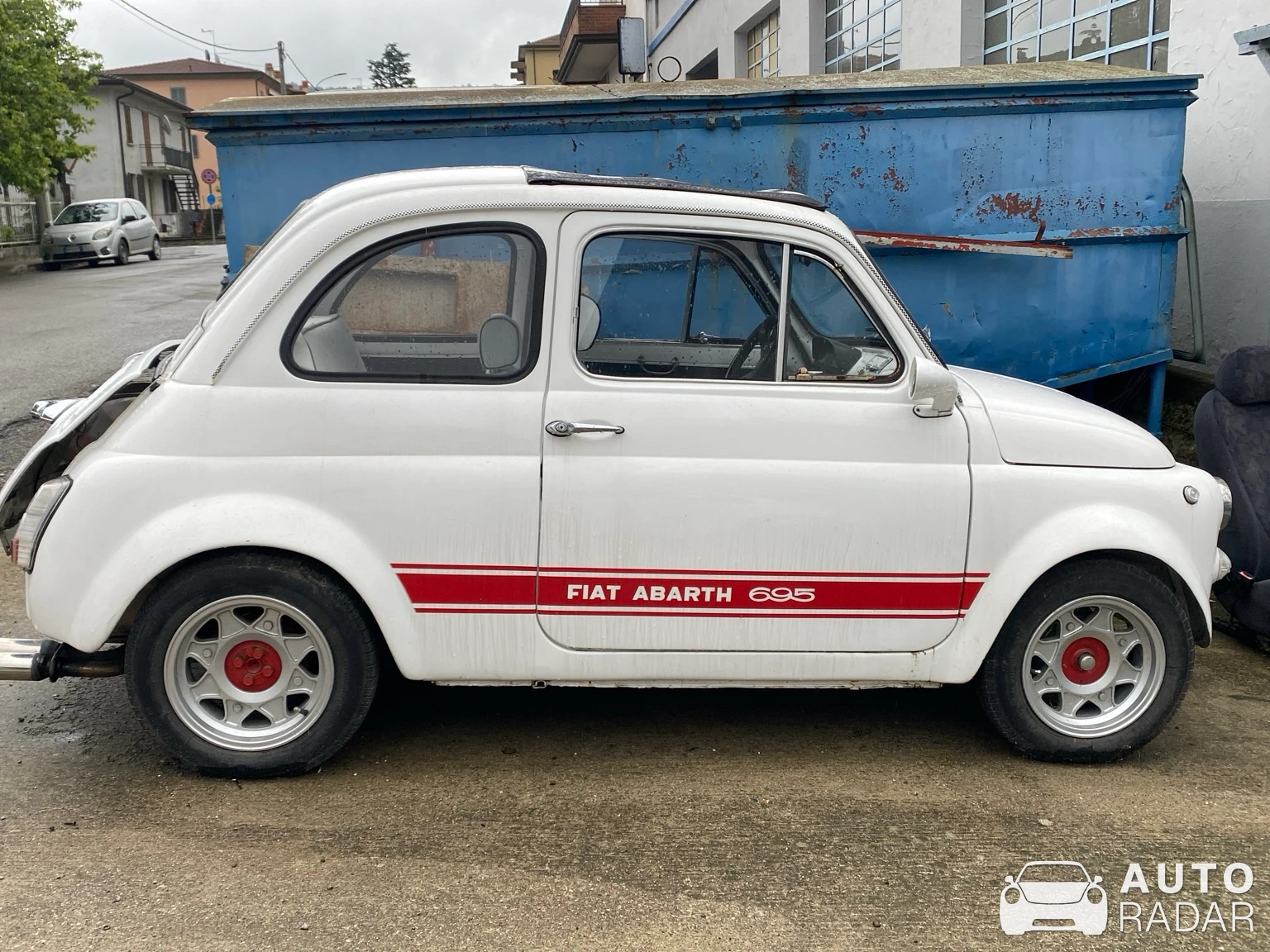 Abarth 695 Biposto spotted in Piacenza