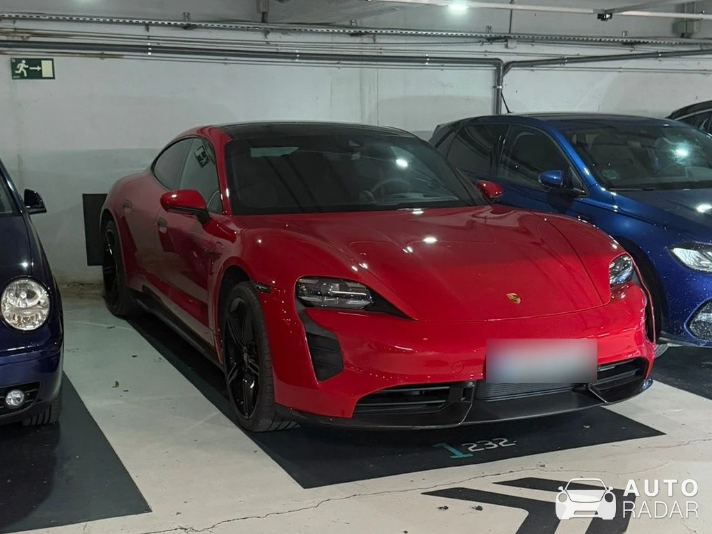 Porsche Taycan Turbo spotted in Barcelona, Spain