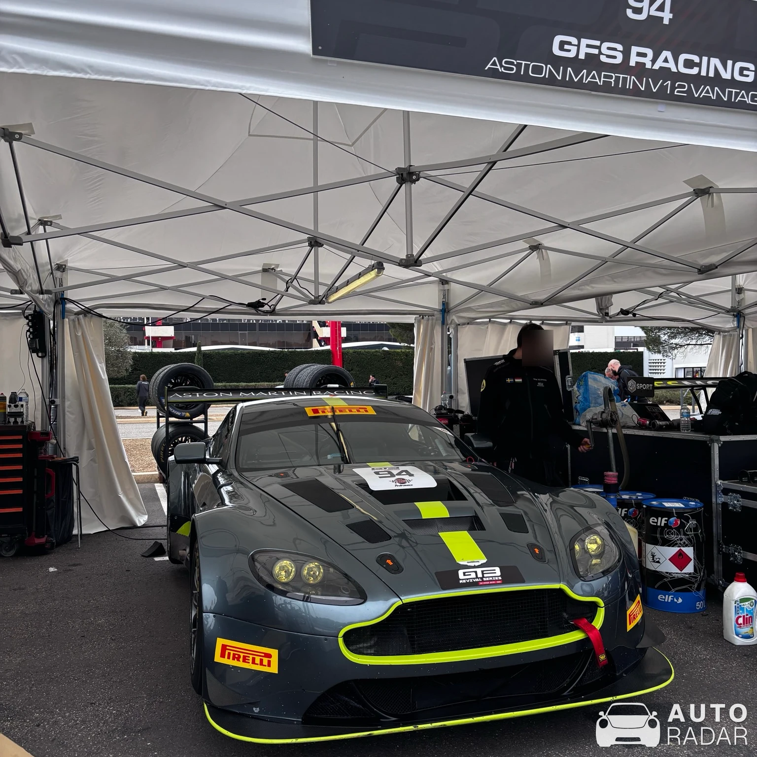 Aston Martin V12 Vantage GT3 spotted in Le Castellet