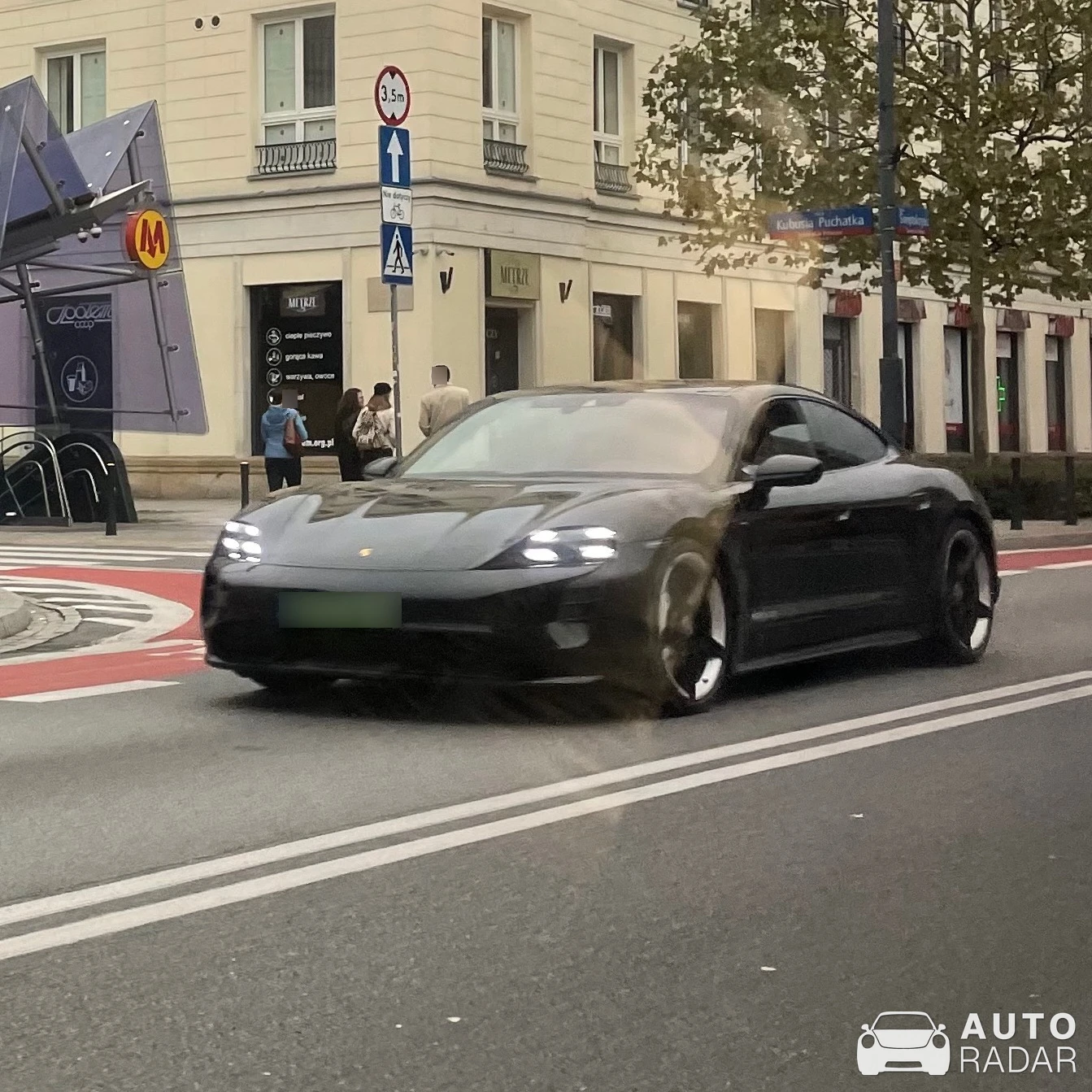 Porsche Taycan GTS spotted in Warszawa, Polska