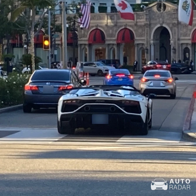 Lamborghini Aventador LP770-4 SVJ Roadster spotted in Beverly Hills, United States