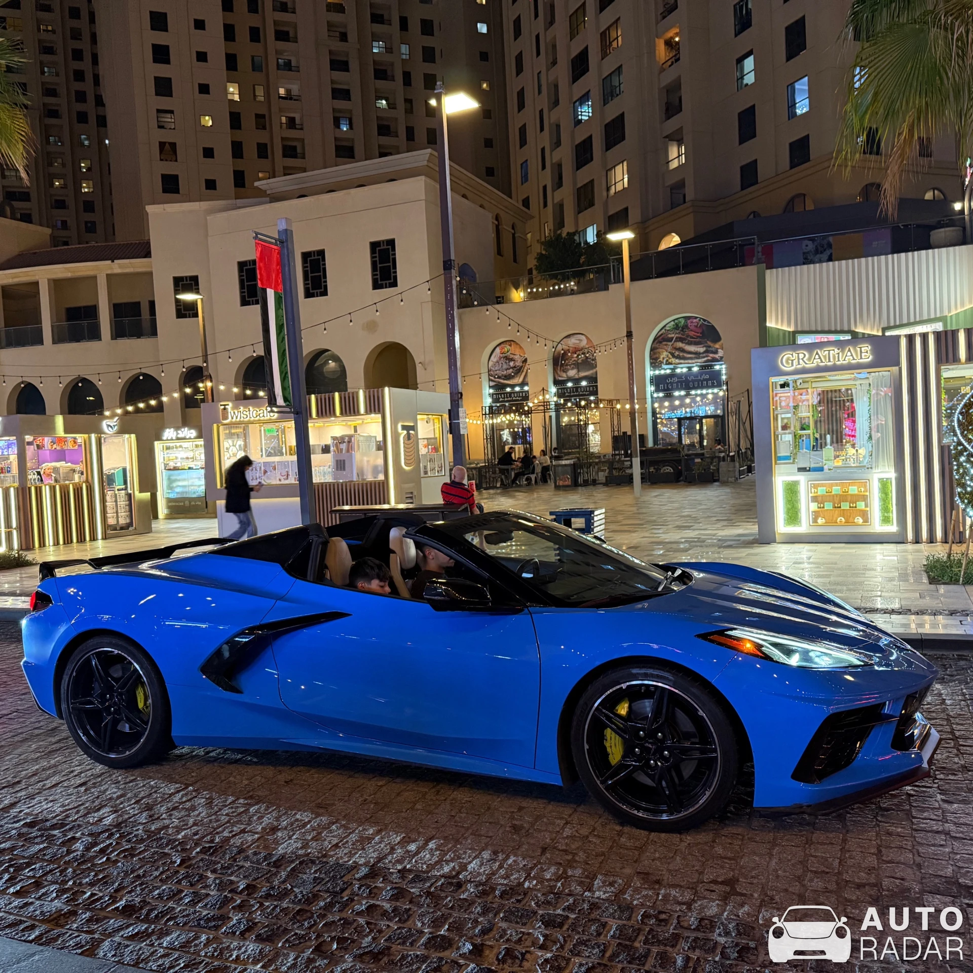 Chevrolet Corvette C8 Stingray Convertible spotted in Dubai, United Arab Emirates