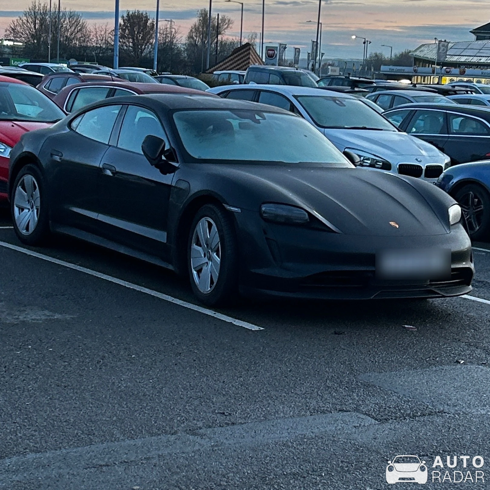 Porsche Taycan spotted in Warwickshire, United Kingdom