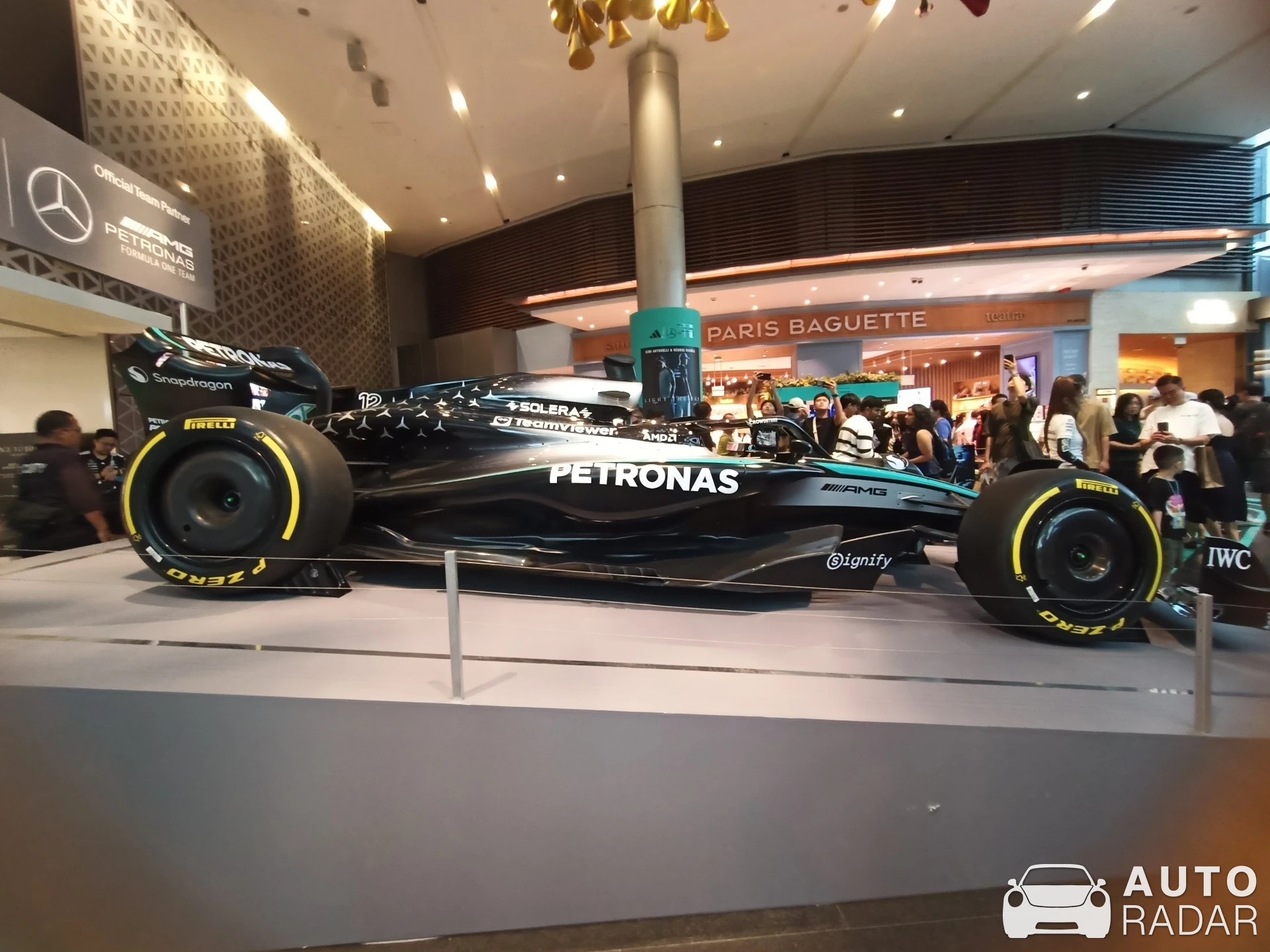 Mercedes W16 spotted in Singapore