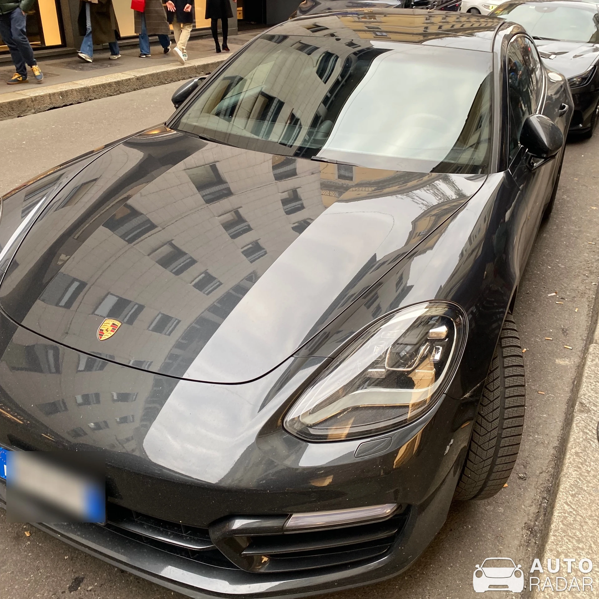 Porsche Panamera GTS spotted in Milano, Italia