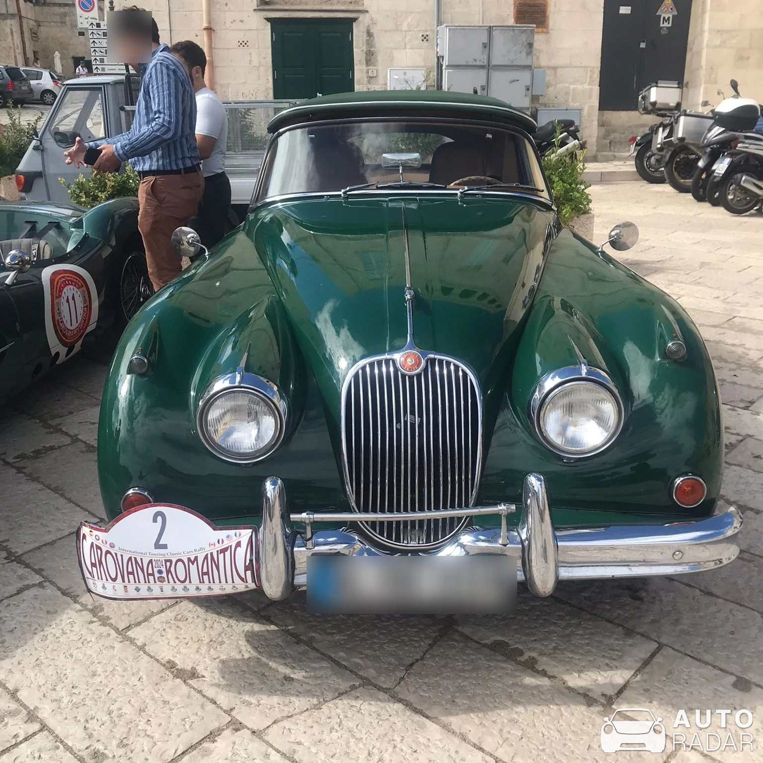 Jaguar XK150 spotted in Milan, Italy