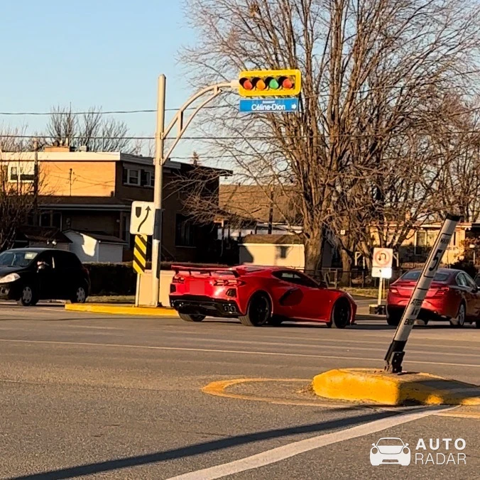 Chevrolet Corvette C8 spotted in Charlemagne, Canada