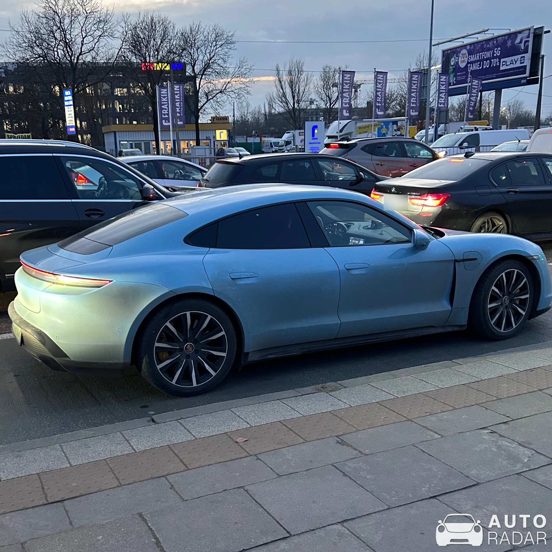 Porsche Taycan GTS spotted in Warsaw, Poland
