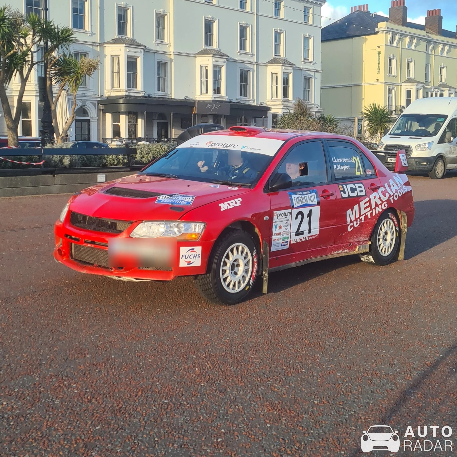 Mitsubishi Lancer Evolution VIII Rally spotted in Llandudno