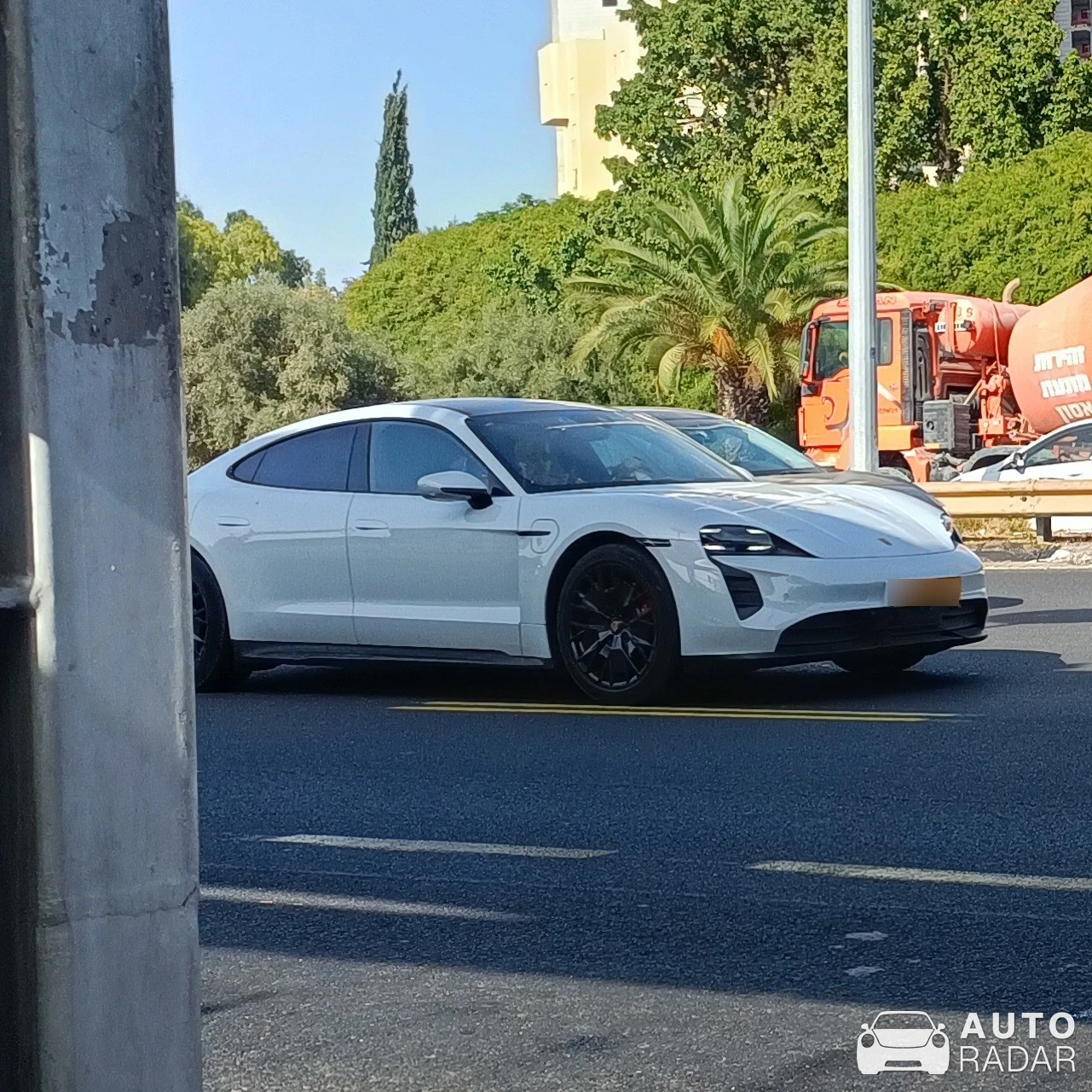 Porsche Taycan spotted in Azor, Israel