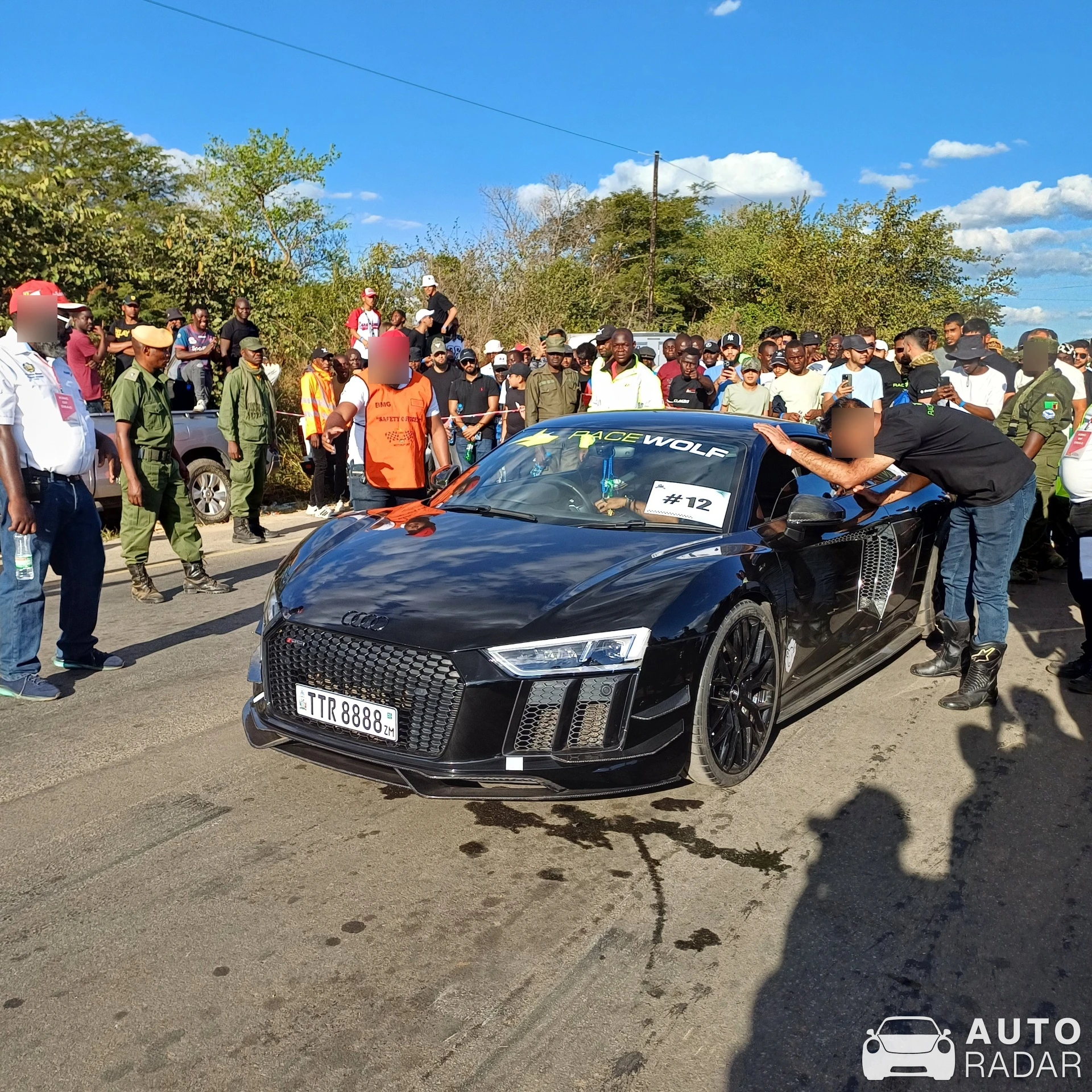 Audi R8 V10 spotted in Lusaka, Zambia