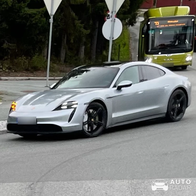 Porsche Taycan 4S spotted in Trondheim, Norge