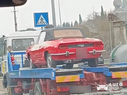 Fiat 850 Spider spotted in Arezzo, Italy