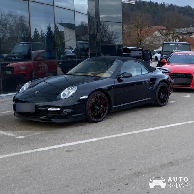 Porsche 997 Turbo S Cabriolet spotted in Brezovica, Slovenia