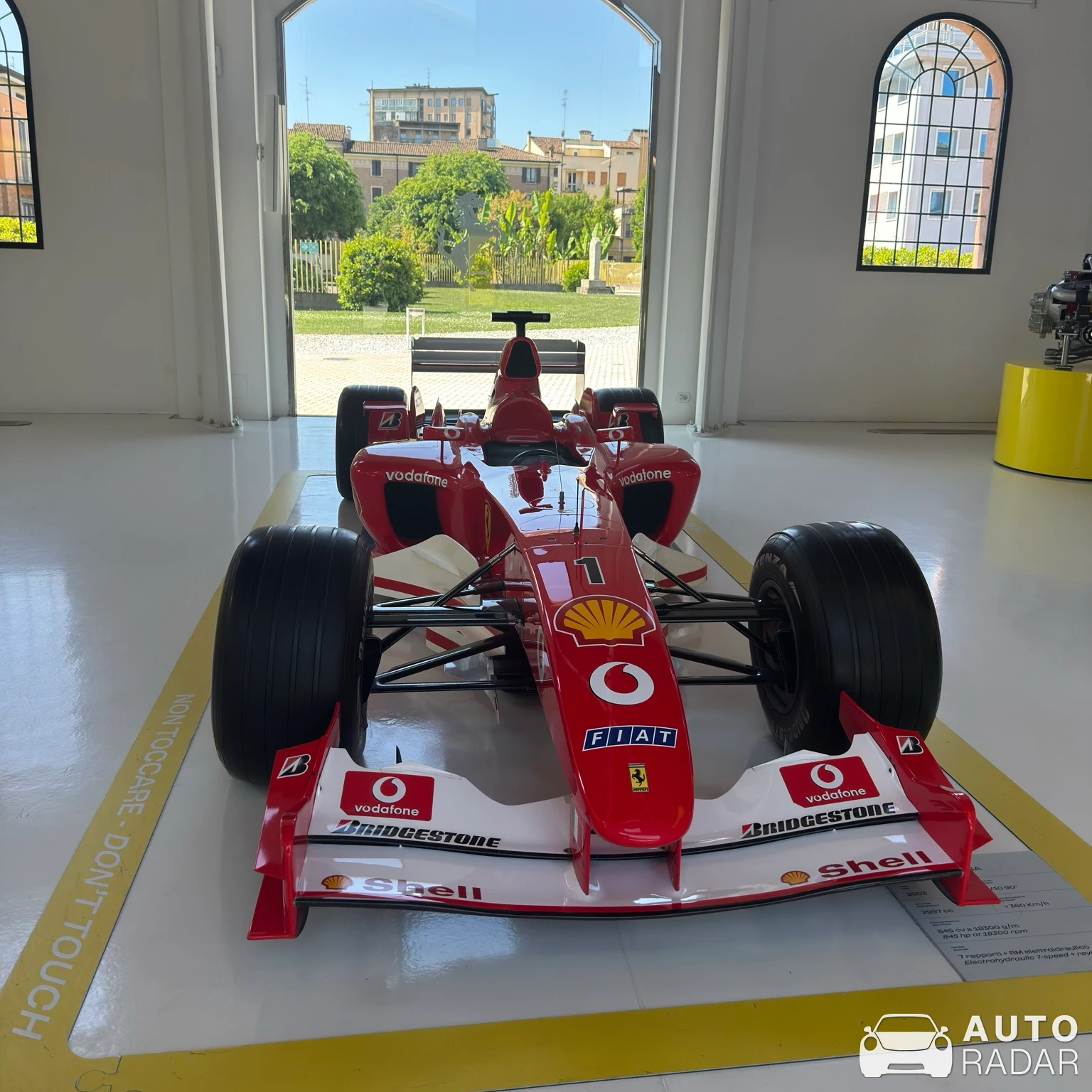 Ferrari F2003-GA spotted in Modena
