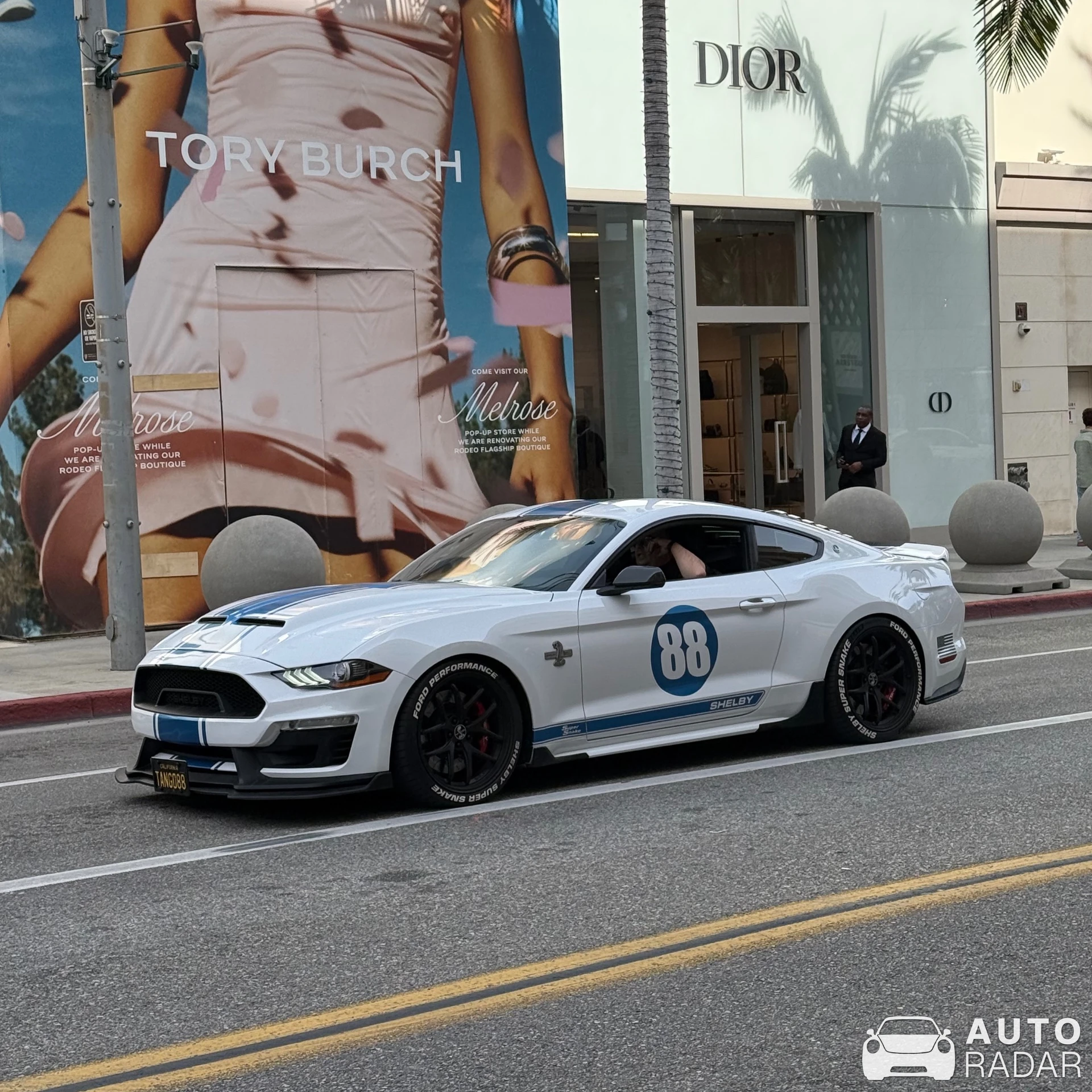 Ford Mustang Shelby GT500 Super Snake spotted in Beverly Hills, United States