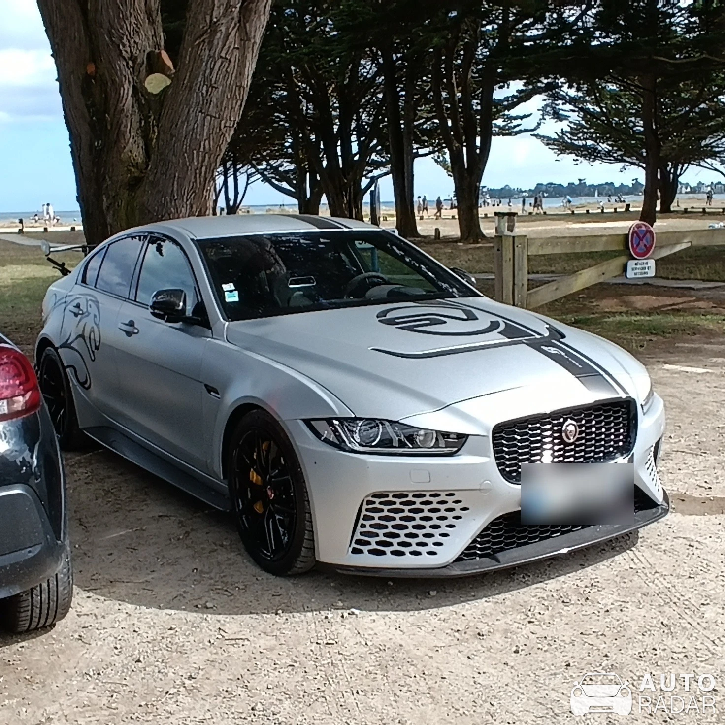 Jaguar XE SV Project 8 spotted in Île-Tudy, France