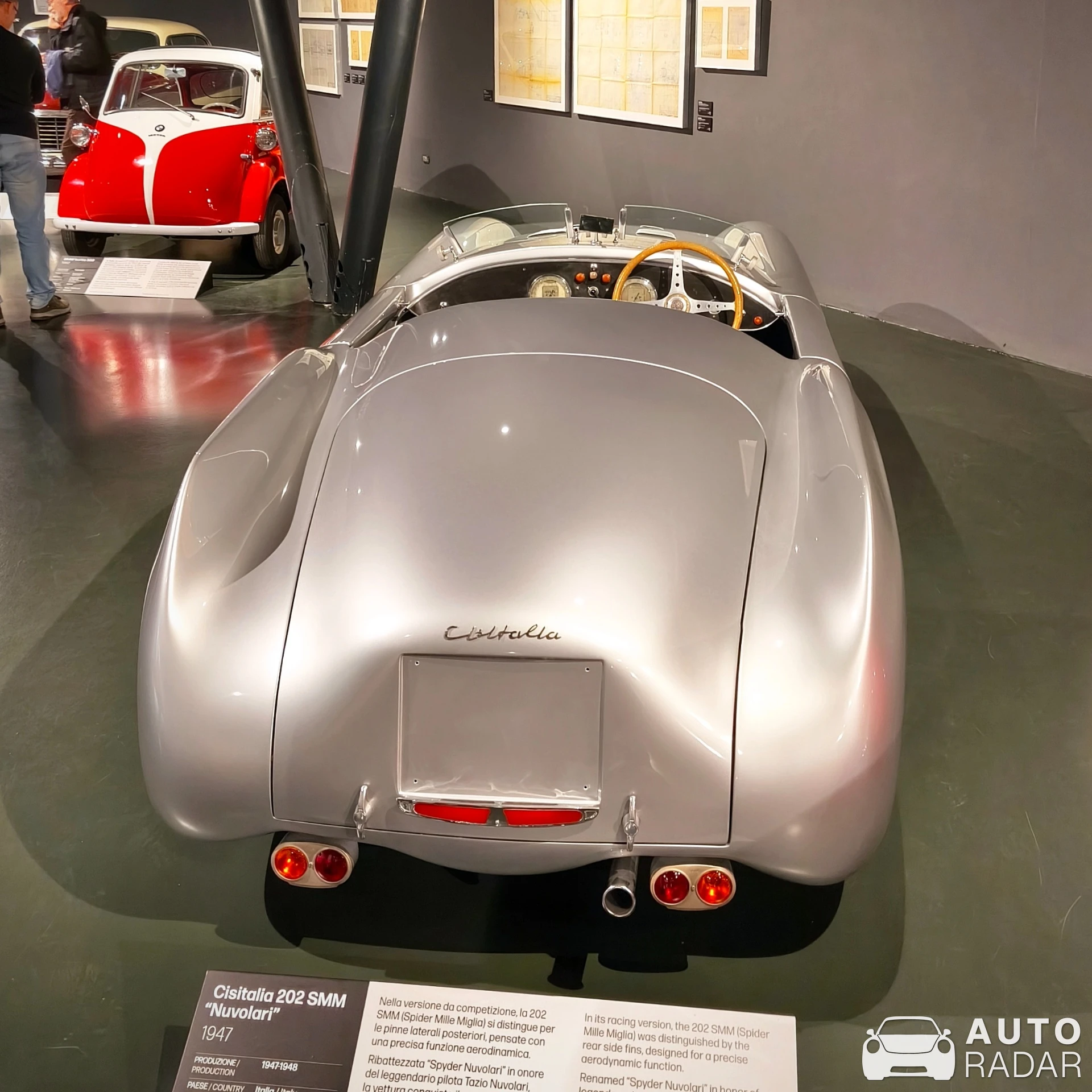 Cisitalia 202 SMM Nuvolari Spider spotted in Torino