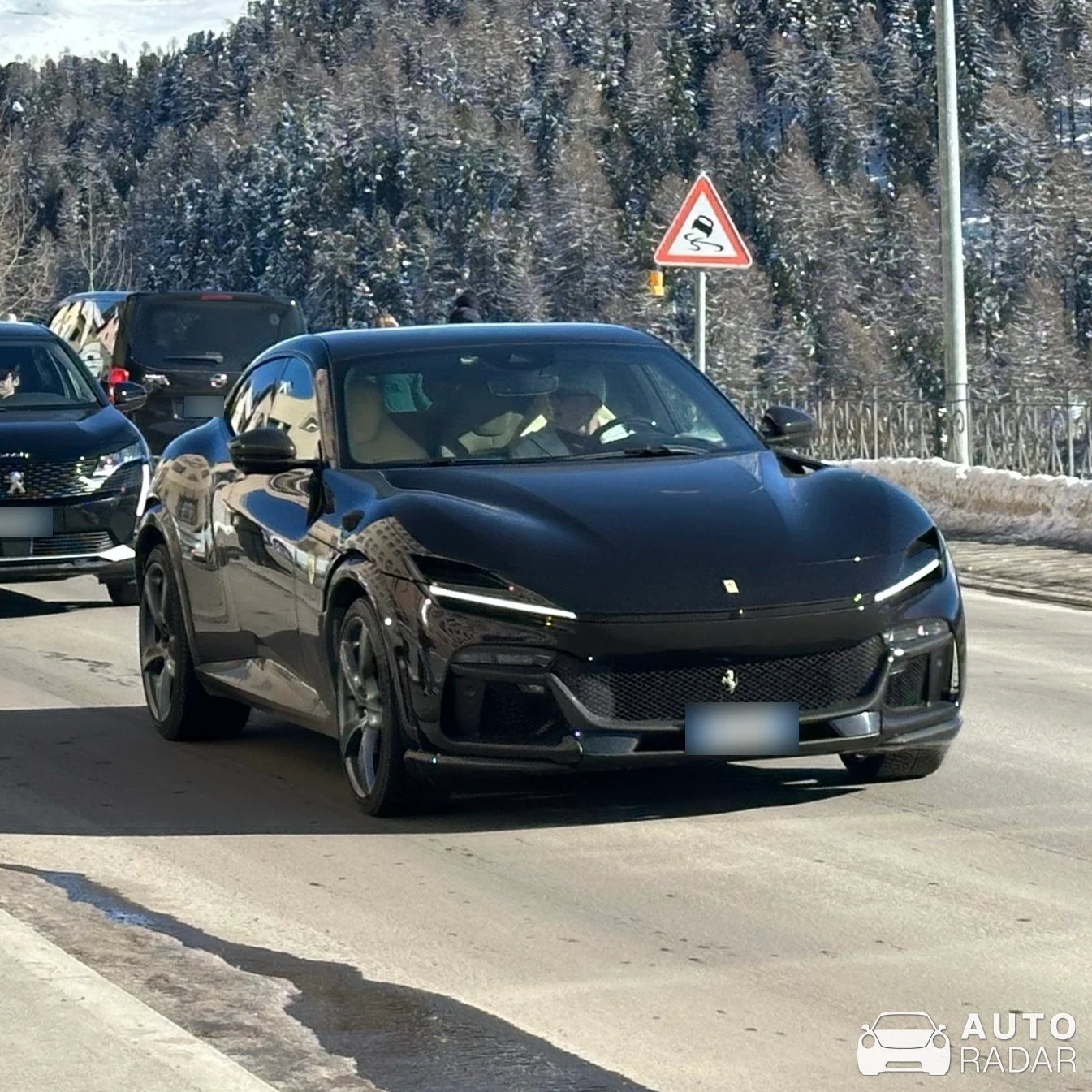 Ferrari Purosangue spotted in Sankt Moritz, Schweiz
