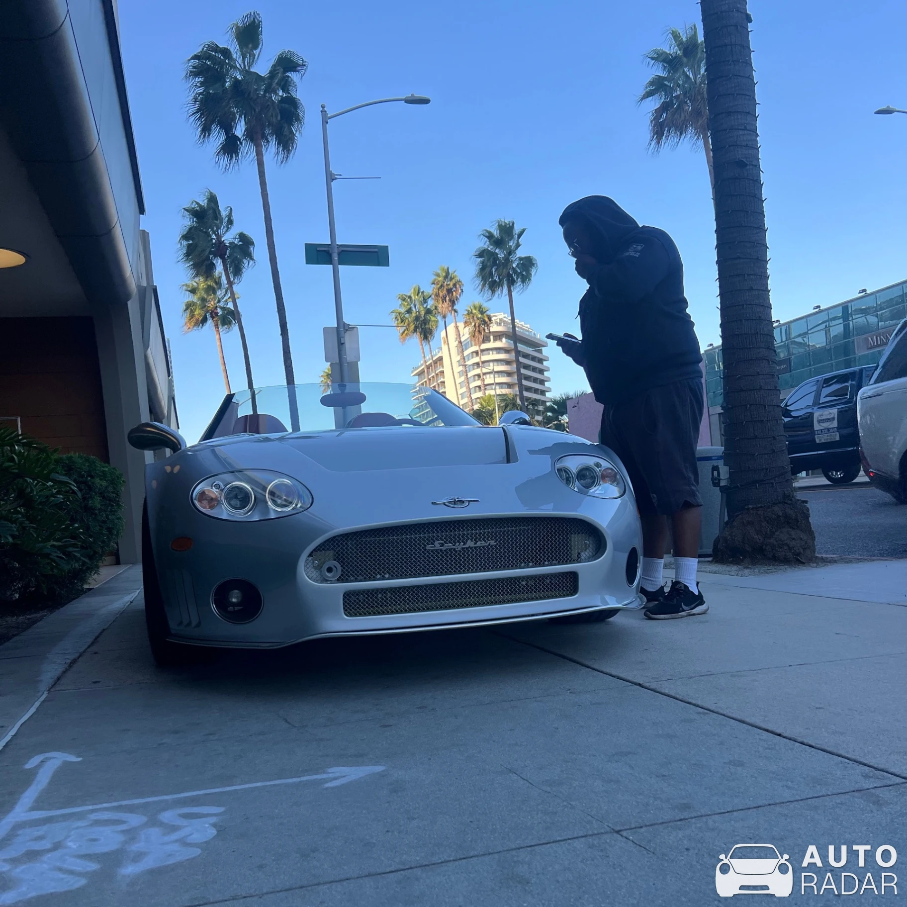 Spyker C8 Spyder SWB spotted in Beverly Hills, United States