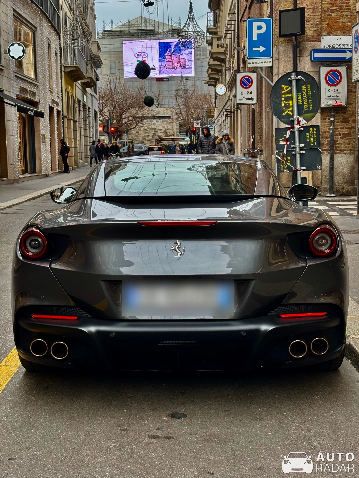 Ferrari GTC4Lusso spotted in Milano, Italy