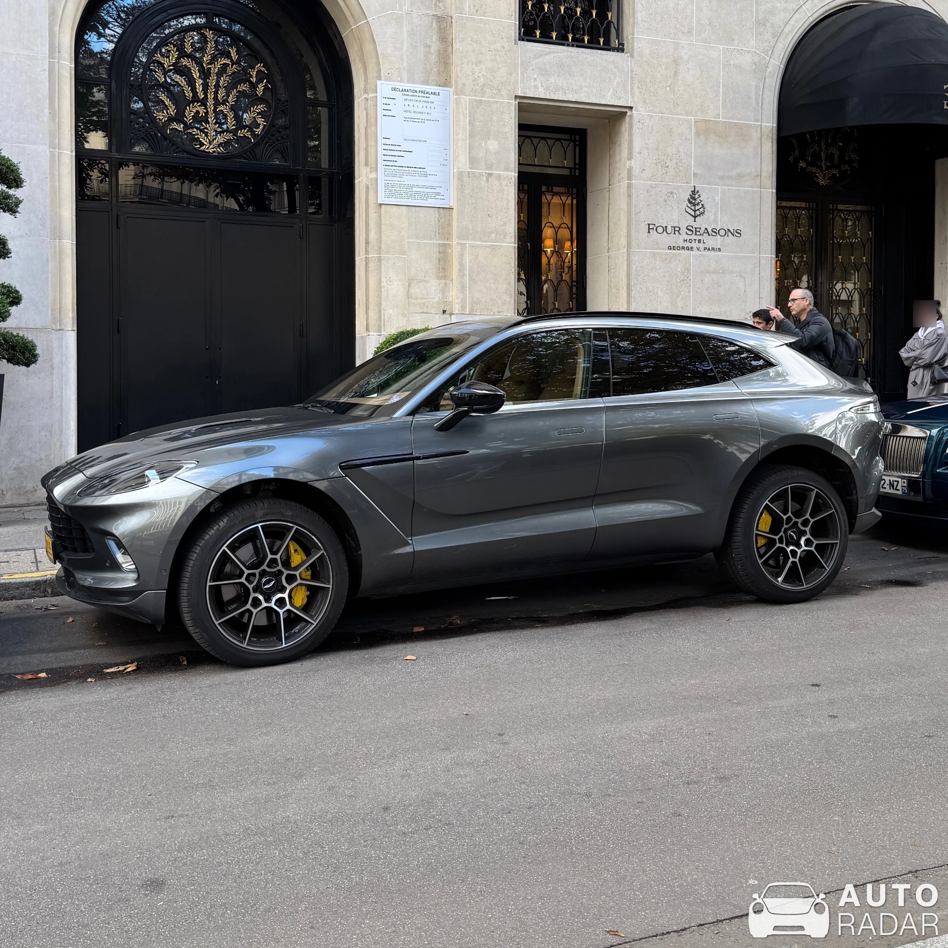 Aston Martin DBX spotted in Paris, France