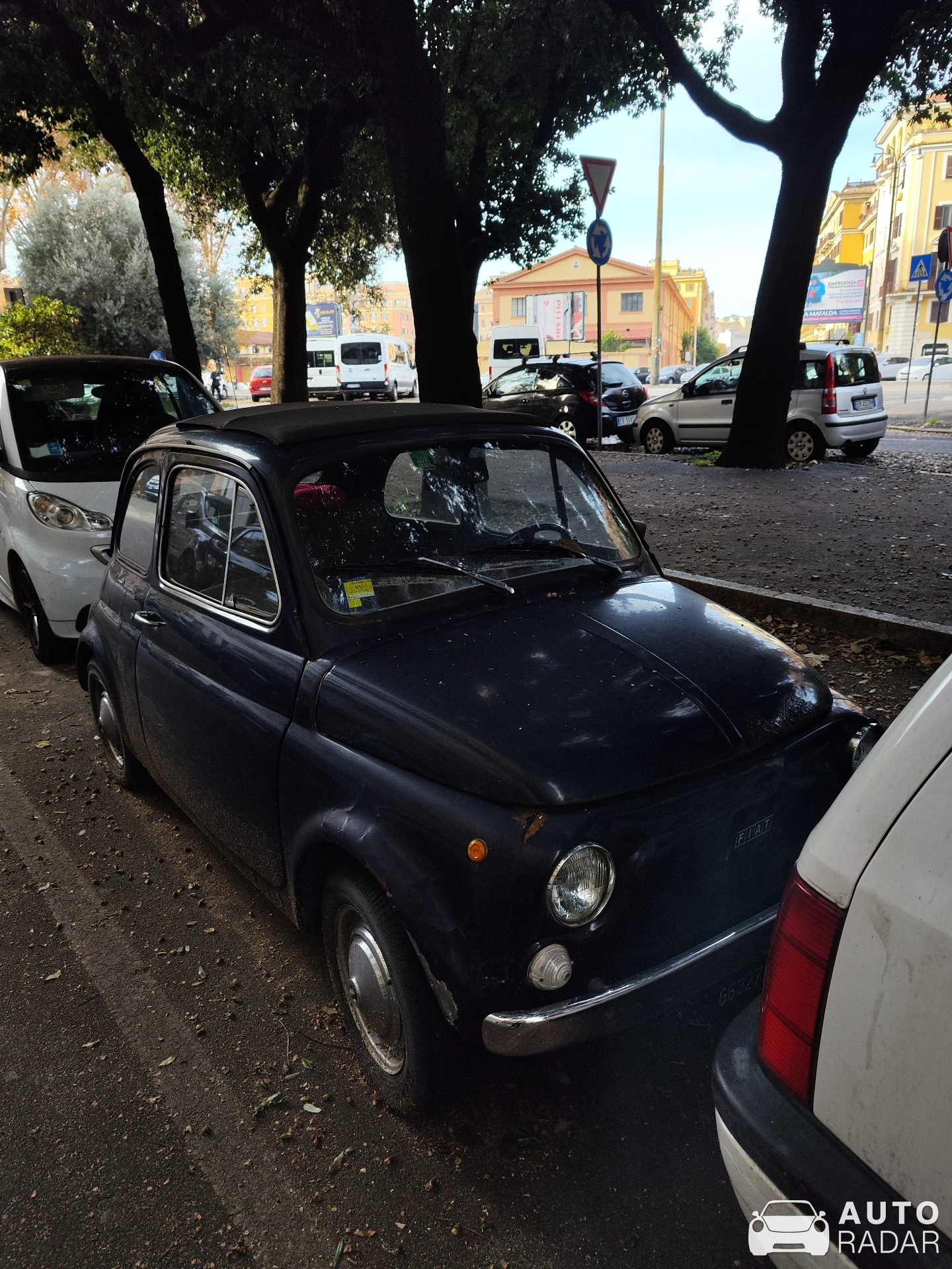 Fiat 500 D spotted in Roma, Italy
