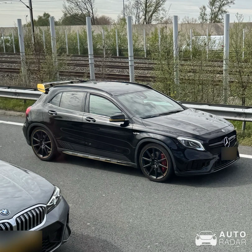Mercedes-AMG GLA 45 X156 Yellow Night Edition spotted in Badhoevedorp, Netherlands