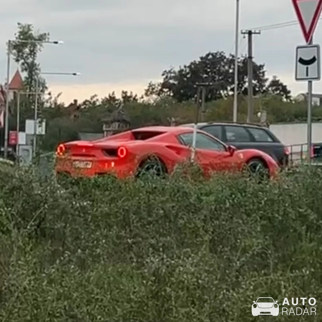 Ferrari 488 Spider spotted in Okres Znojmo, Czechia