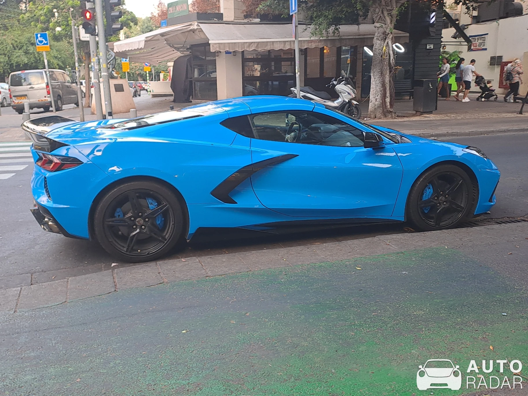 Chevrolet Corvette C8 spotted in Tel Aviv-Yafo, Israel