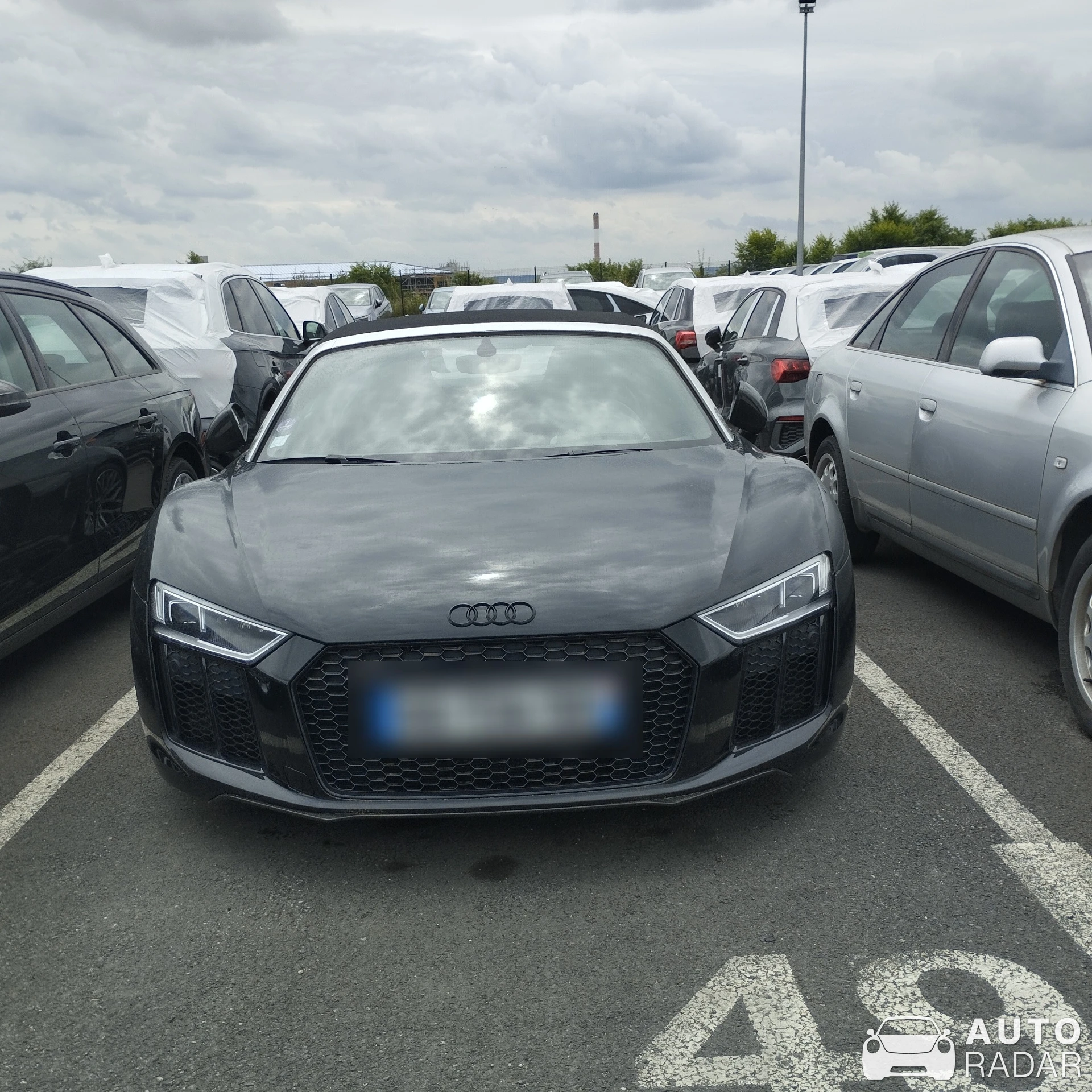 Audi R8 V10 Spyder spotted in Reims, France