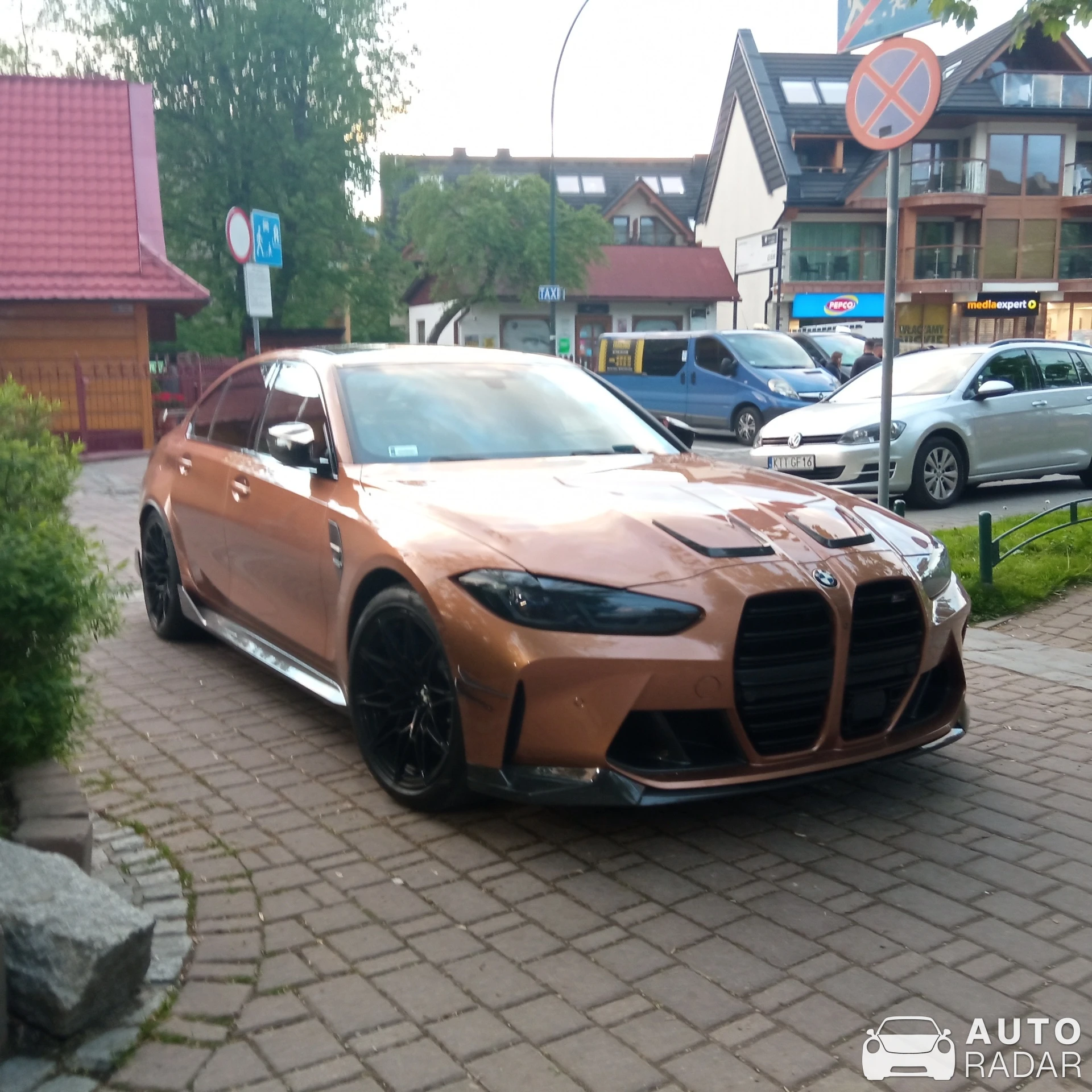 BMW M3 G80 Sedan Competition Reventon Design spotted in Zakopane, Poland