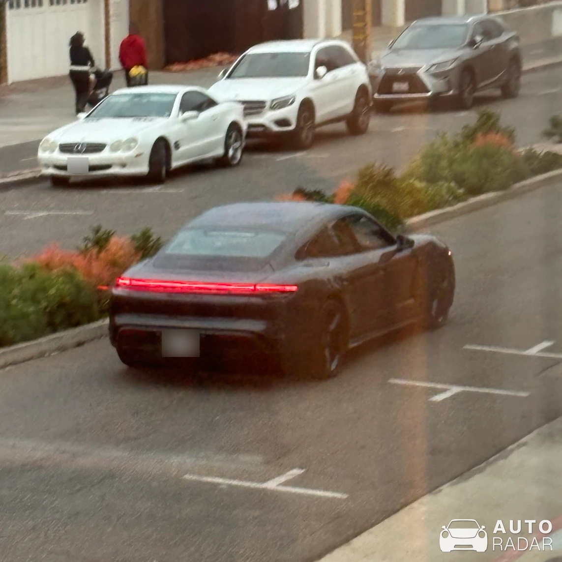 Porsche Taycan Turbo S spotted in Hermosa Beach, United States