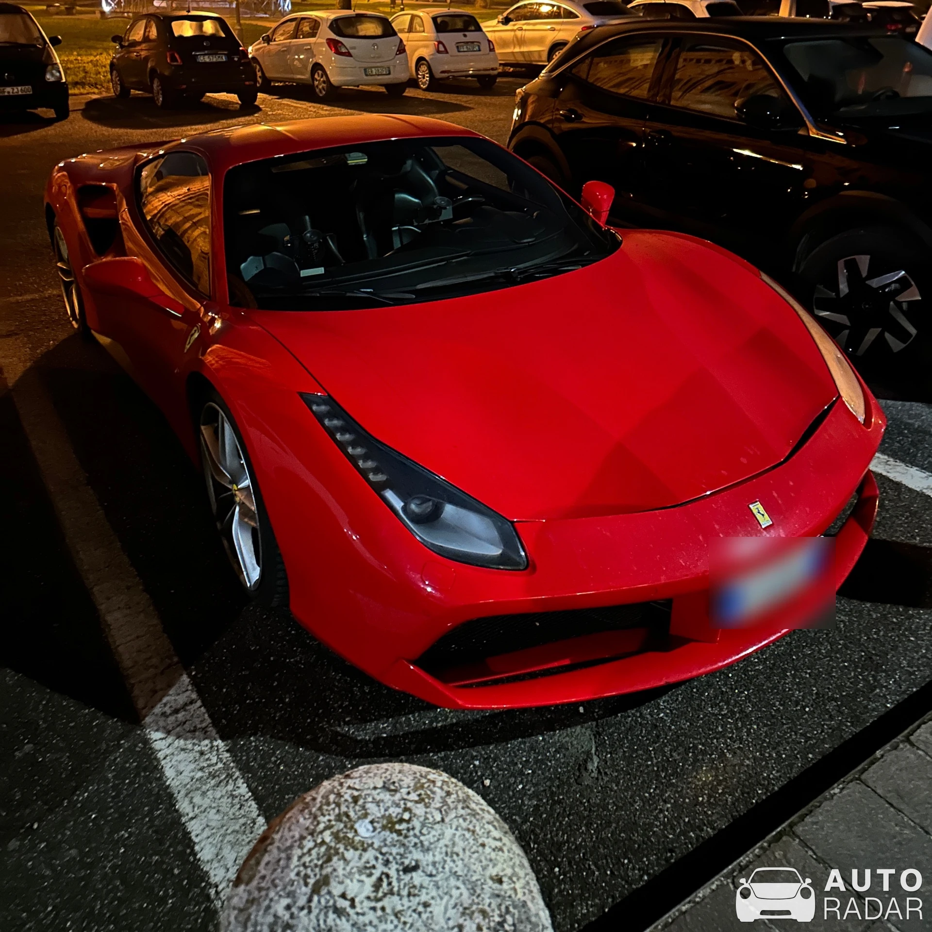 Ferrari 488 GTB spotted in Sabbioneta, Italy