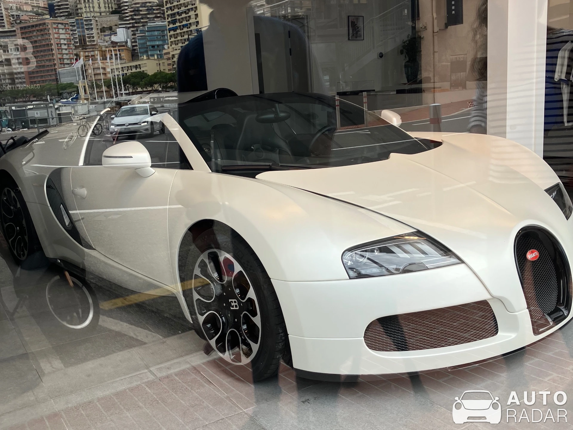 Bugatti Veyron 16.4 Grand Sport Sang Blanc spotted in Monaco