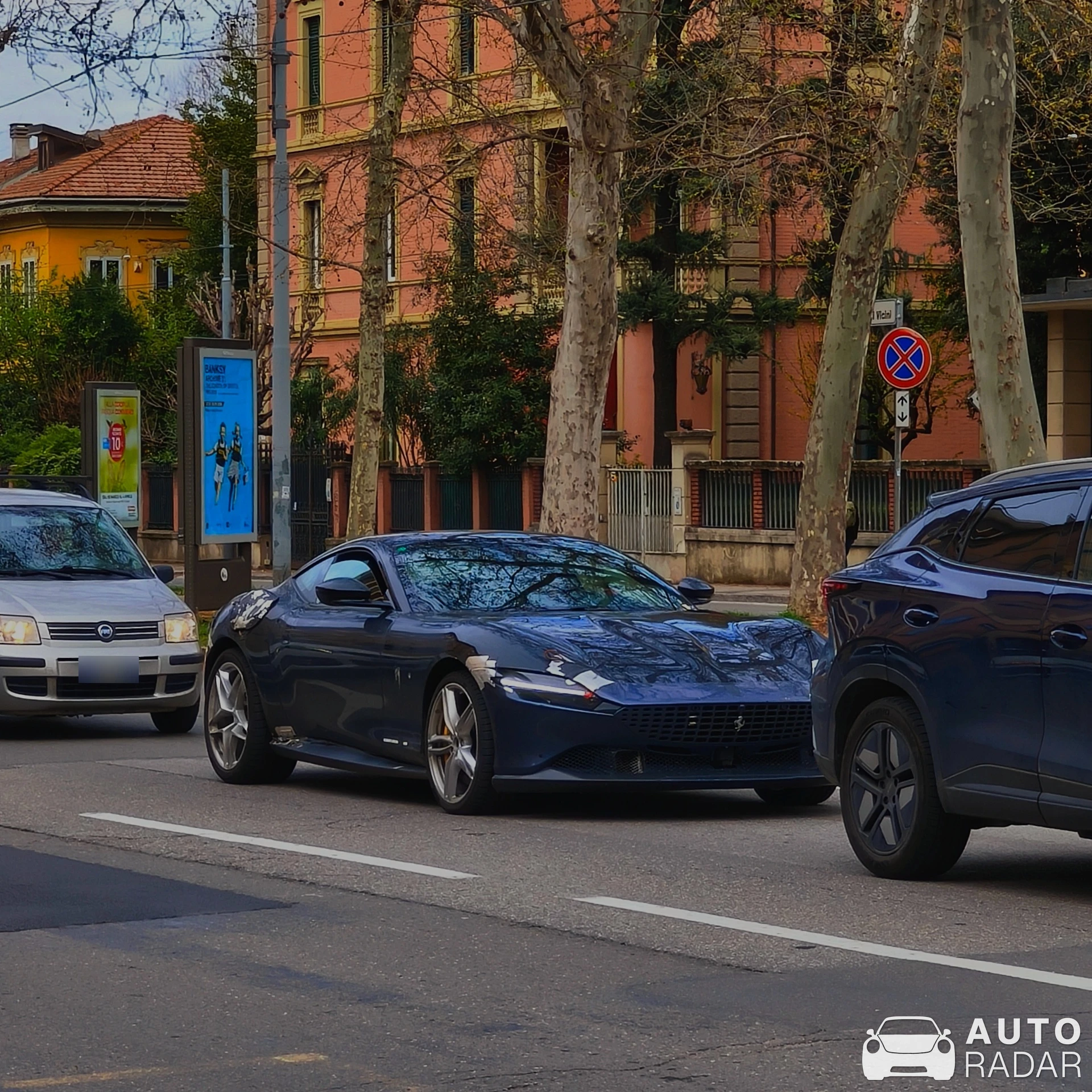 Ferrari Roma Mule spotted in Bologna