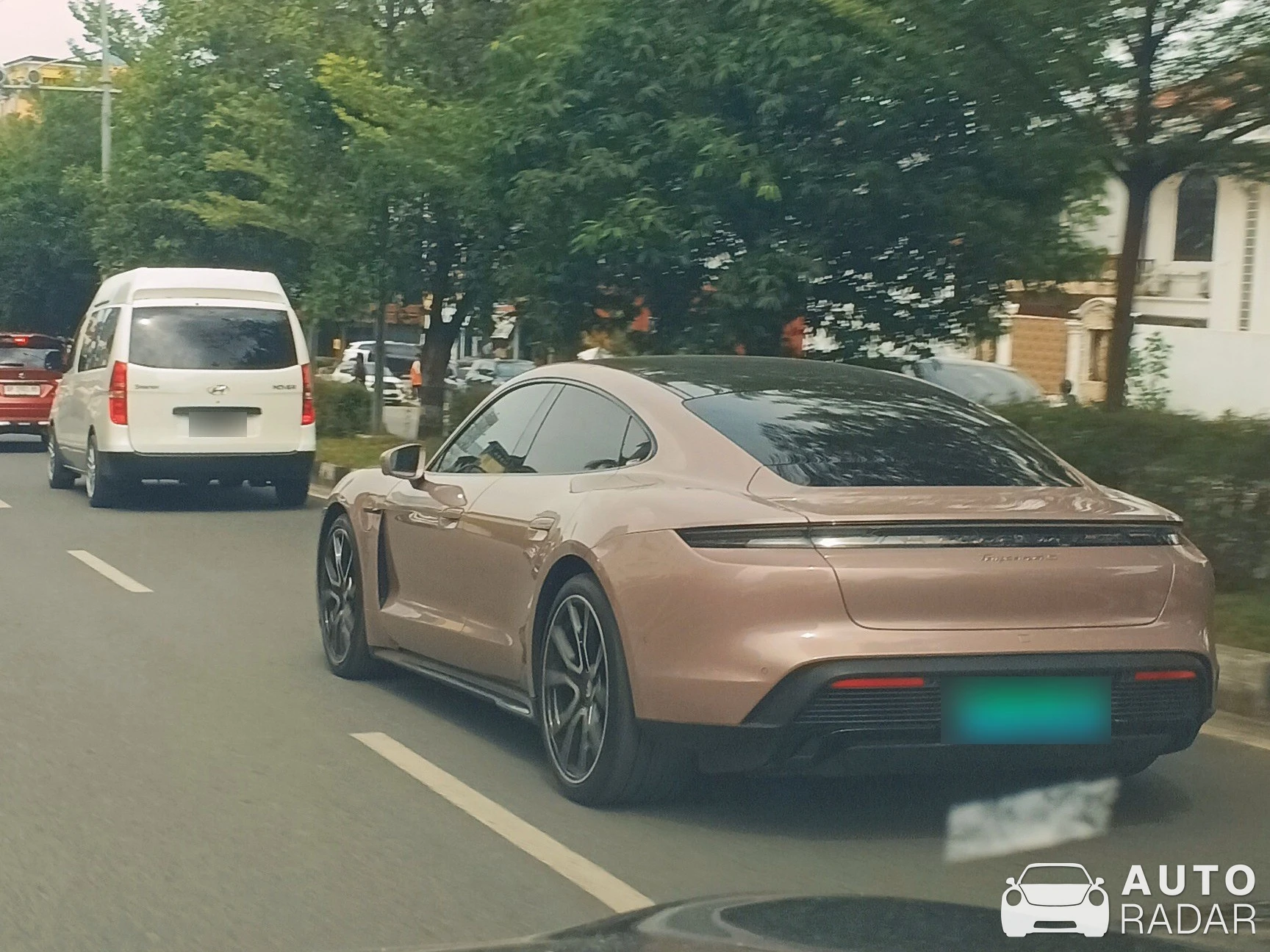 Porsche Taycan spotted in Kota Batam, Indonesia