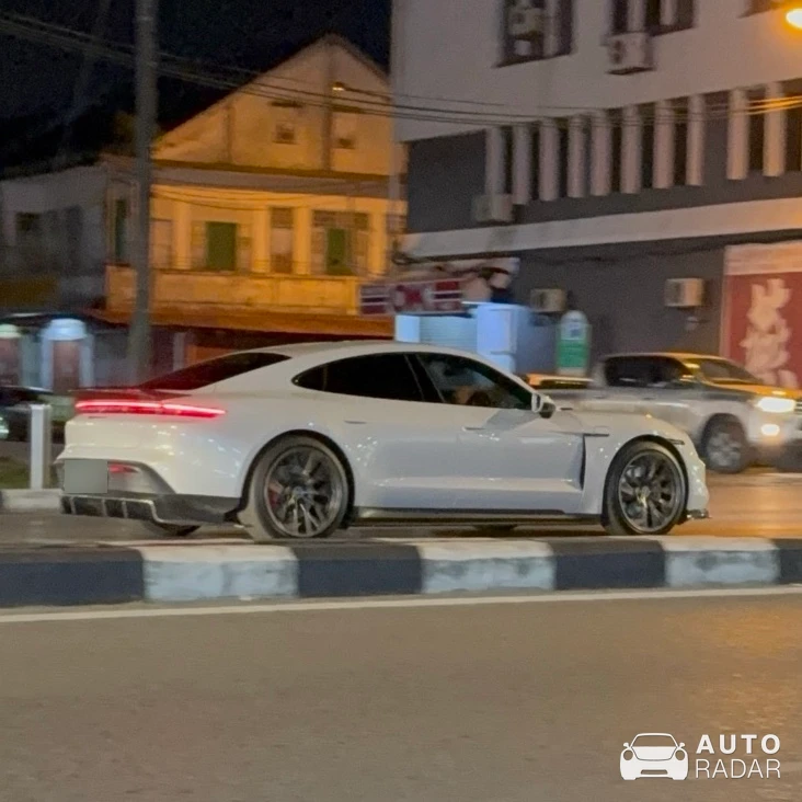 Porsche Taycan Turbo S spotted in Sibu